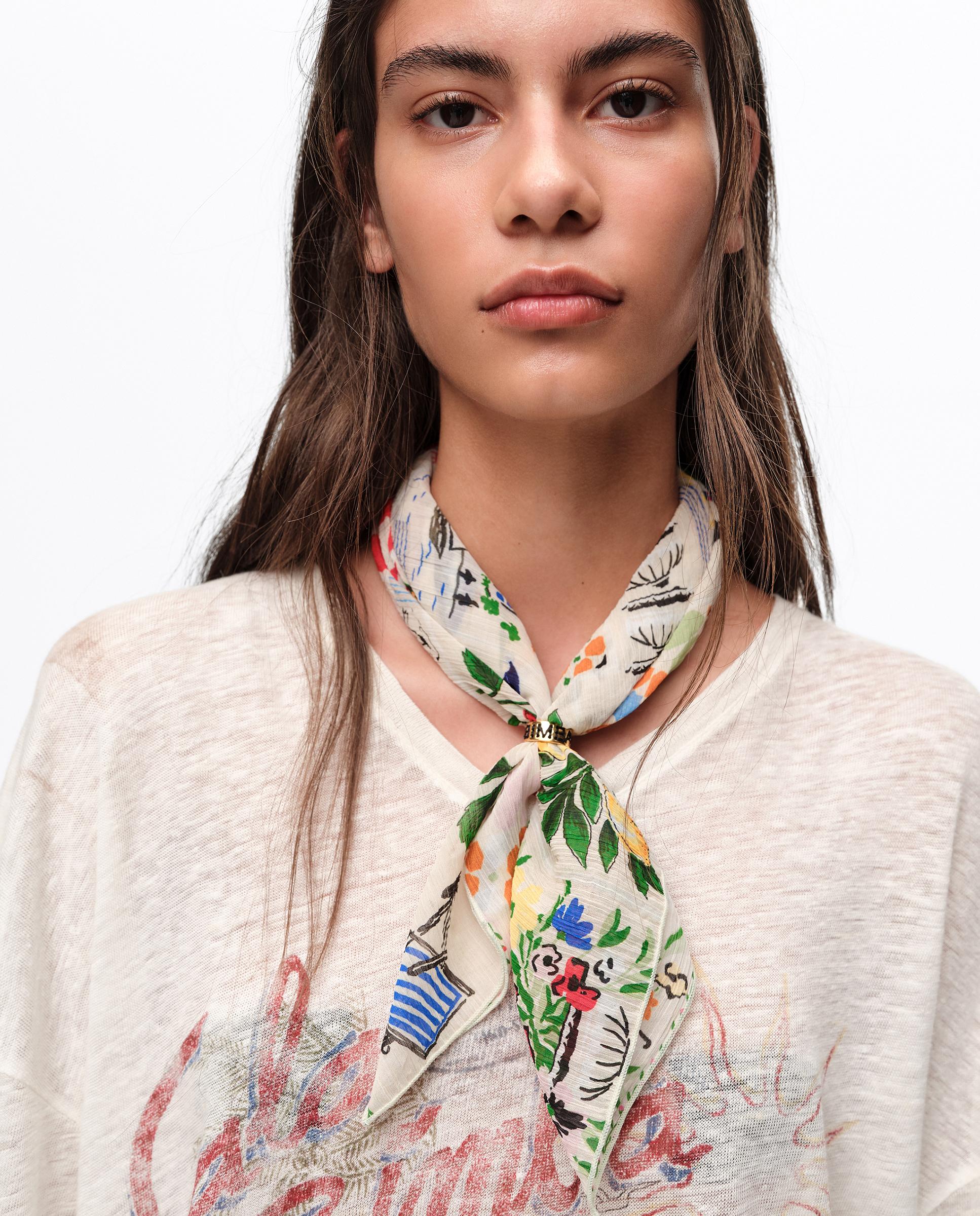 Charm de Lenço para Mala Branco-marfim-3