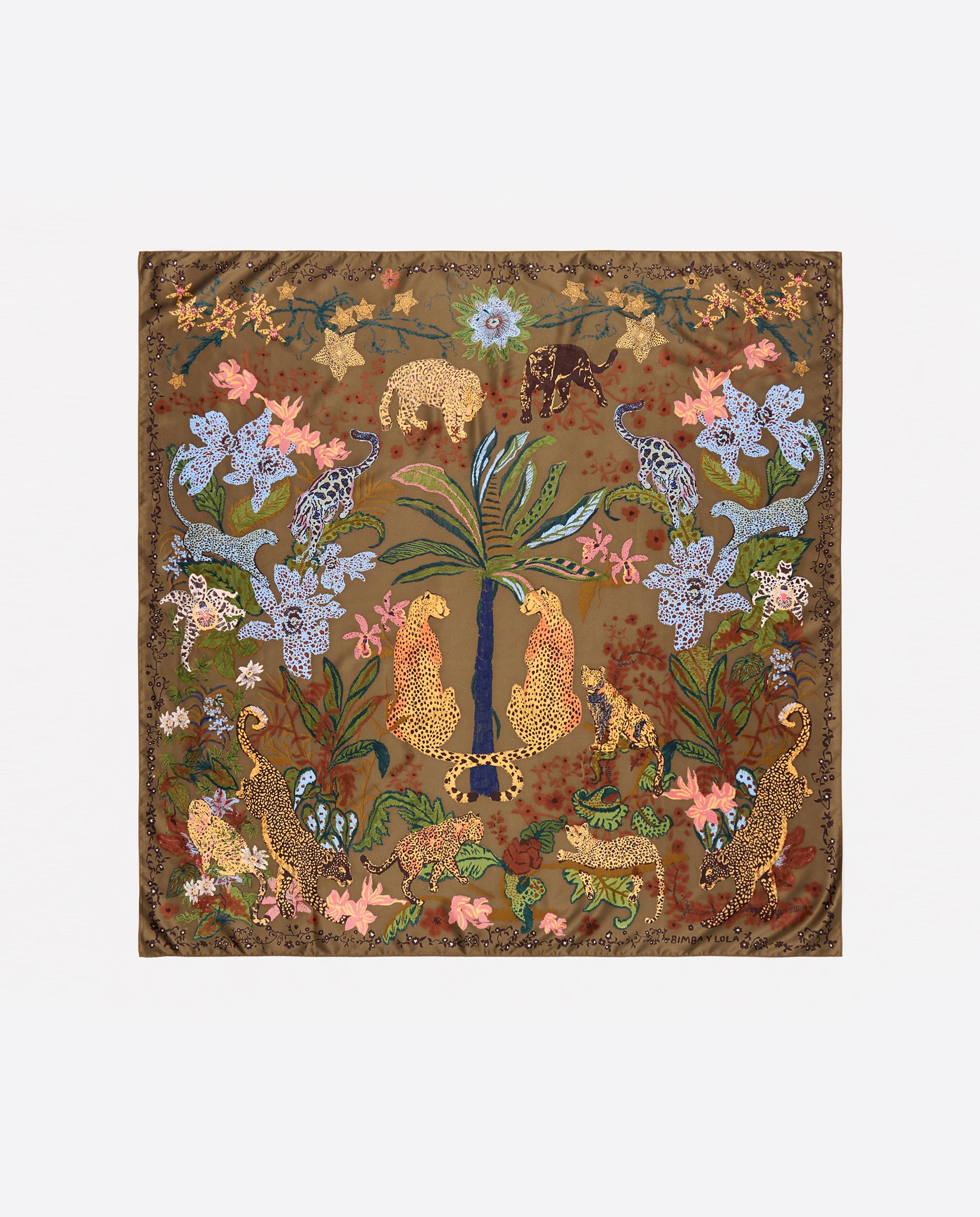Imagem 0 de Lenço Quadrado Selva