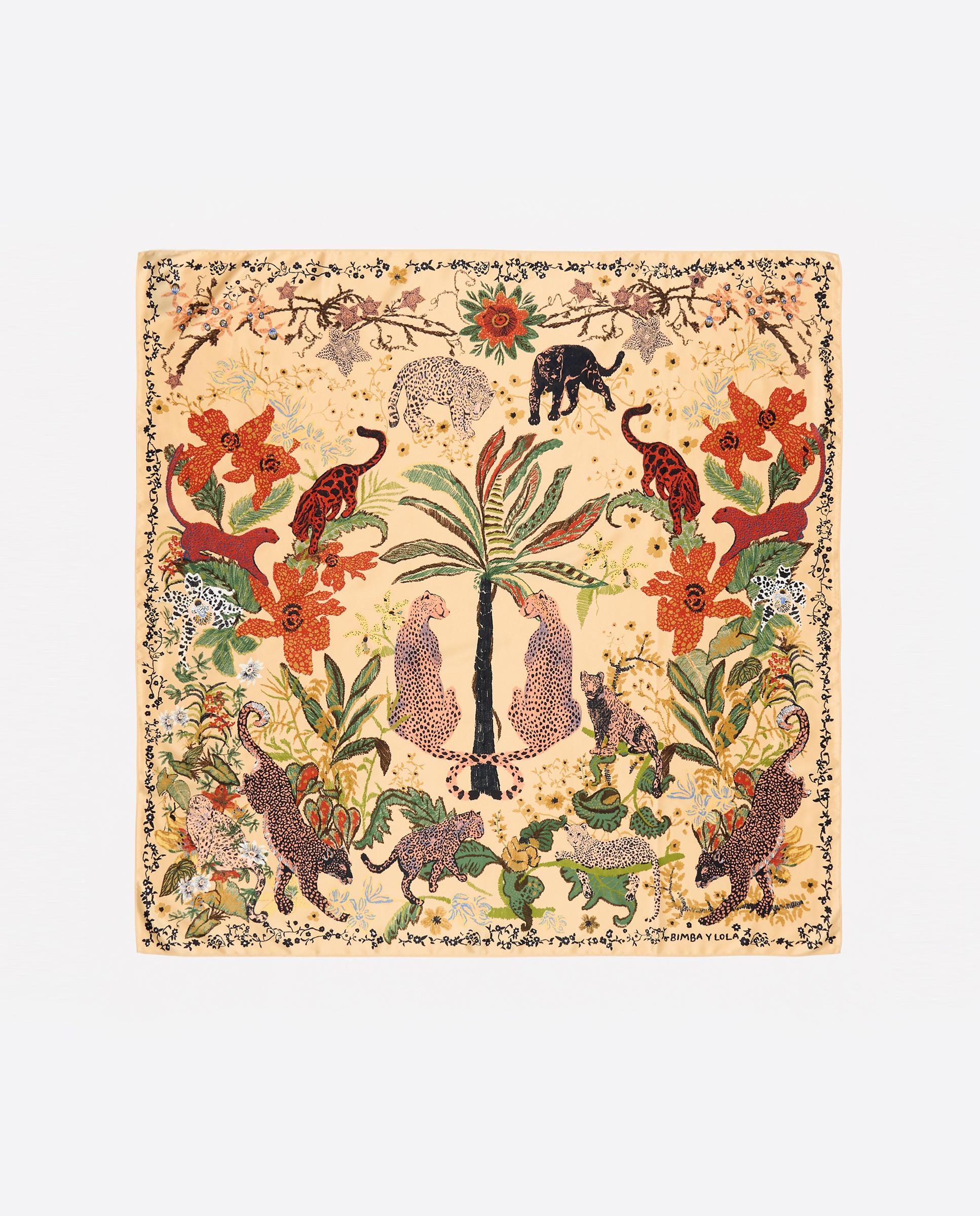 Imagem 0 de Lenço Quadrado Selva