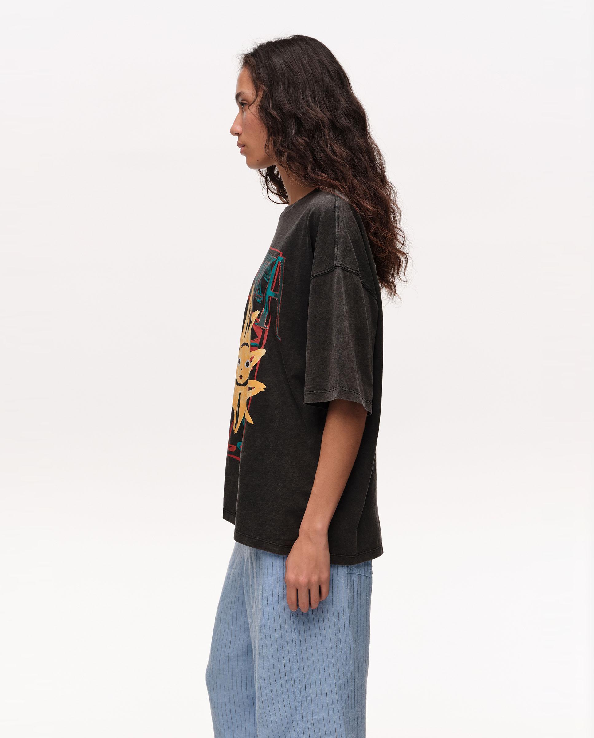 T-shirt com Logo Sun Preto-3