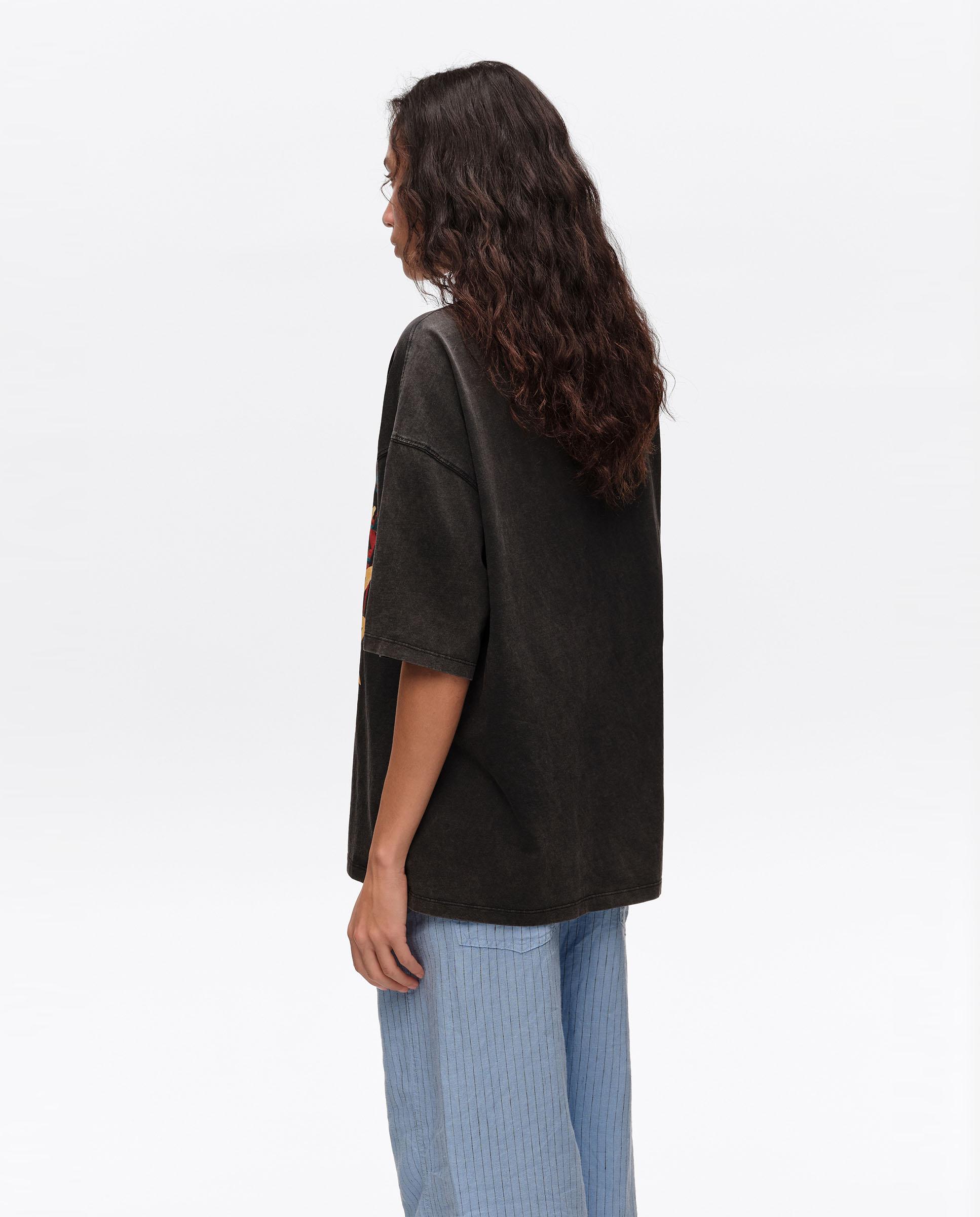 T-shirt com Logo Sun Preto-4