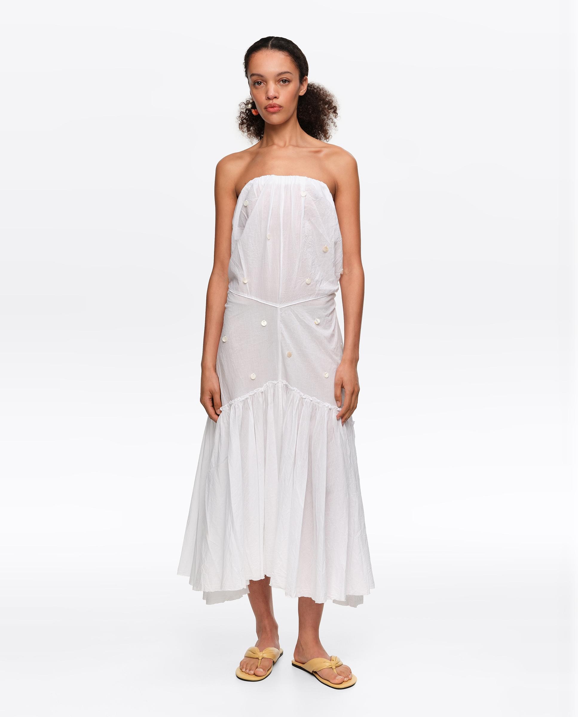 Imagem 0 de Vestido Midi Palavra de Honra Franzido