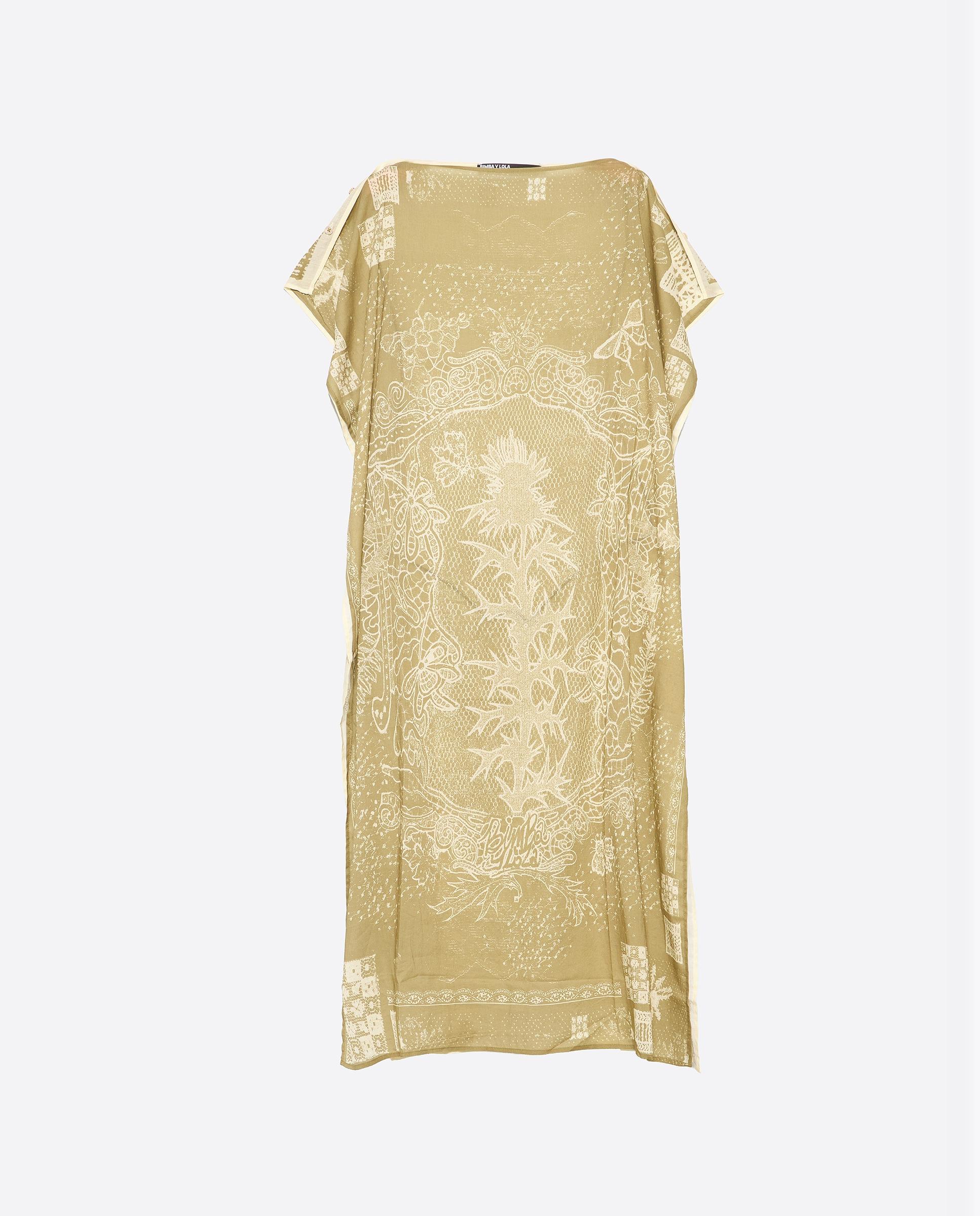 Vestido Midi com Corte Quadrado e Botões Laterais Verde-6