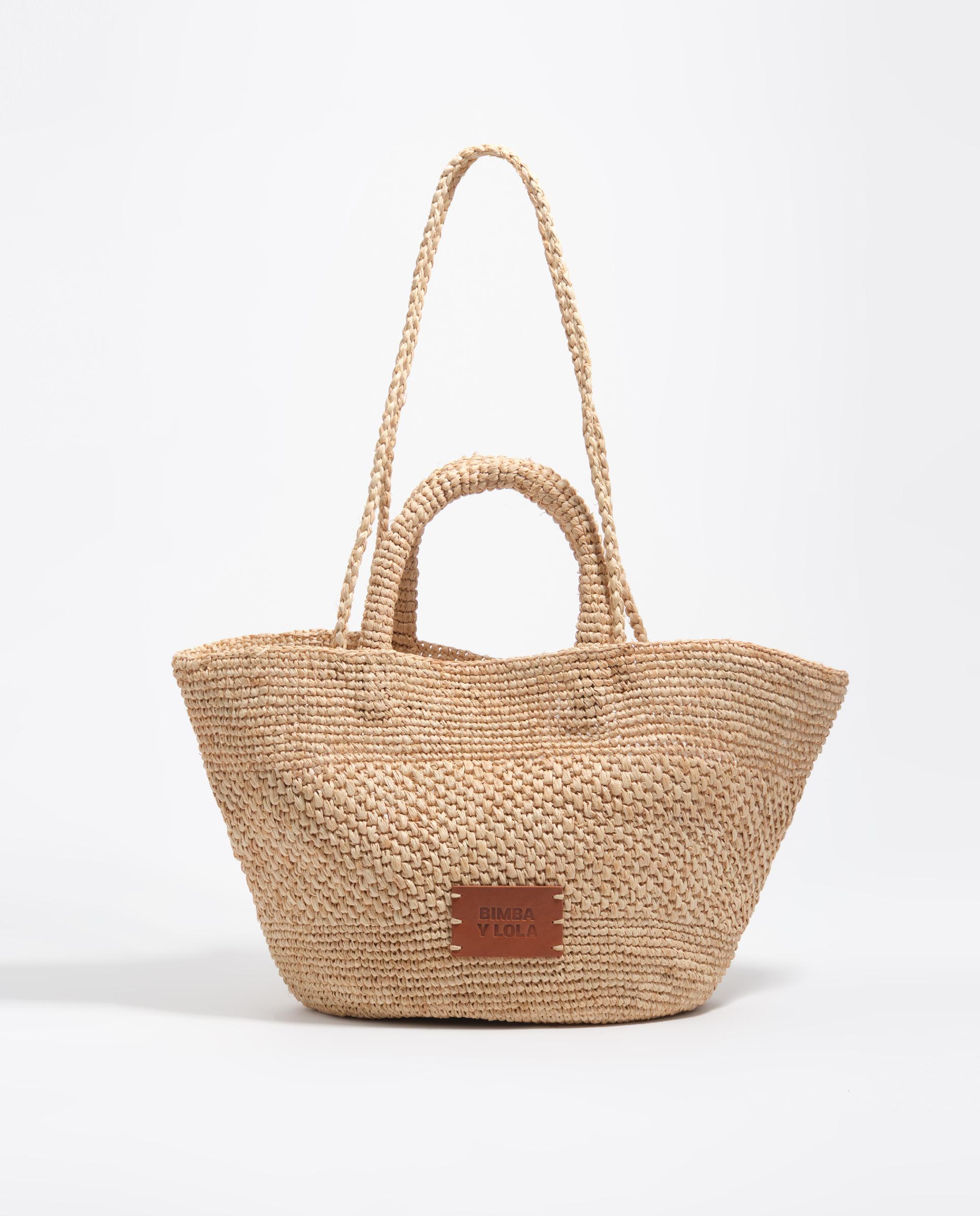 Imagem 0 de Cesto Entrançado Grande em Ráfia