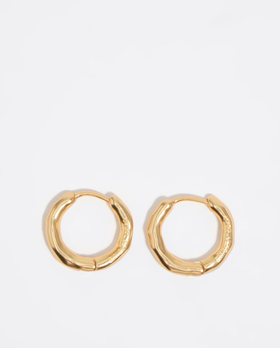 Imagem 0 de Brincos de Aro Irregular Dourado
