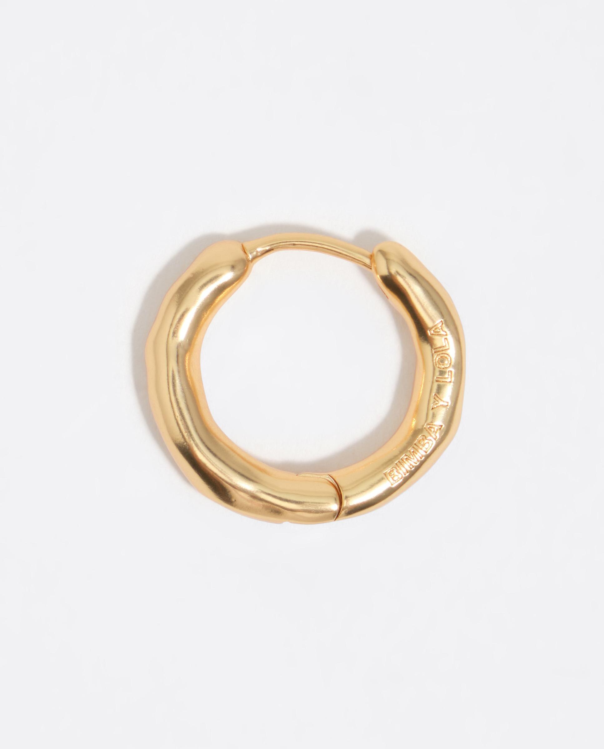 Brincos de Aro Irregular Dourado Dourado-2