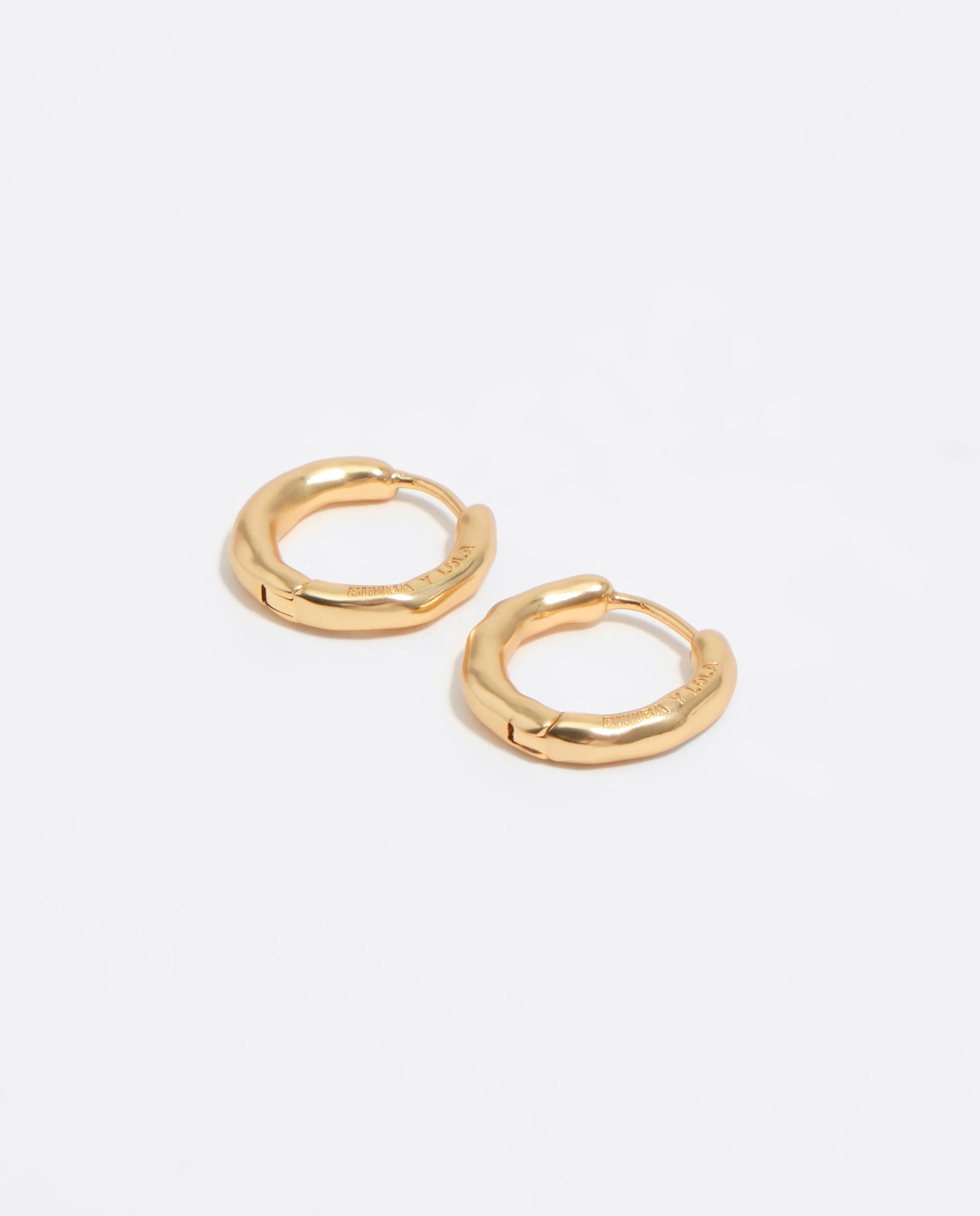 Brincos de Aro Irregular Dourado Dourado-3