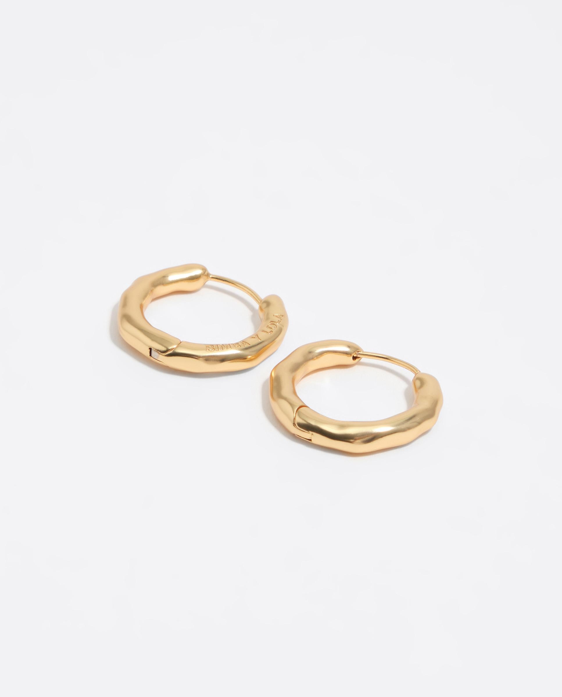 Brincos de Aro Irregular Dourado Dourado-3