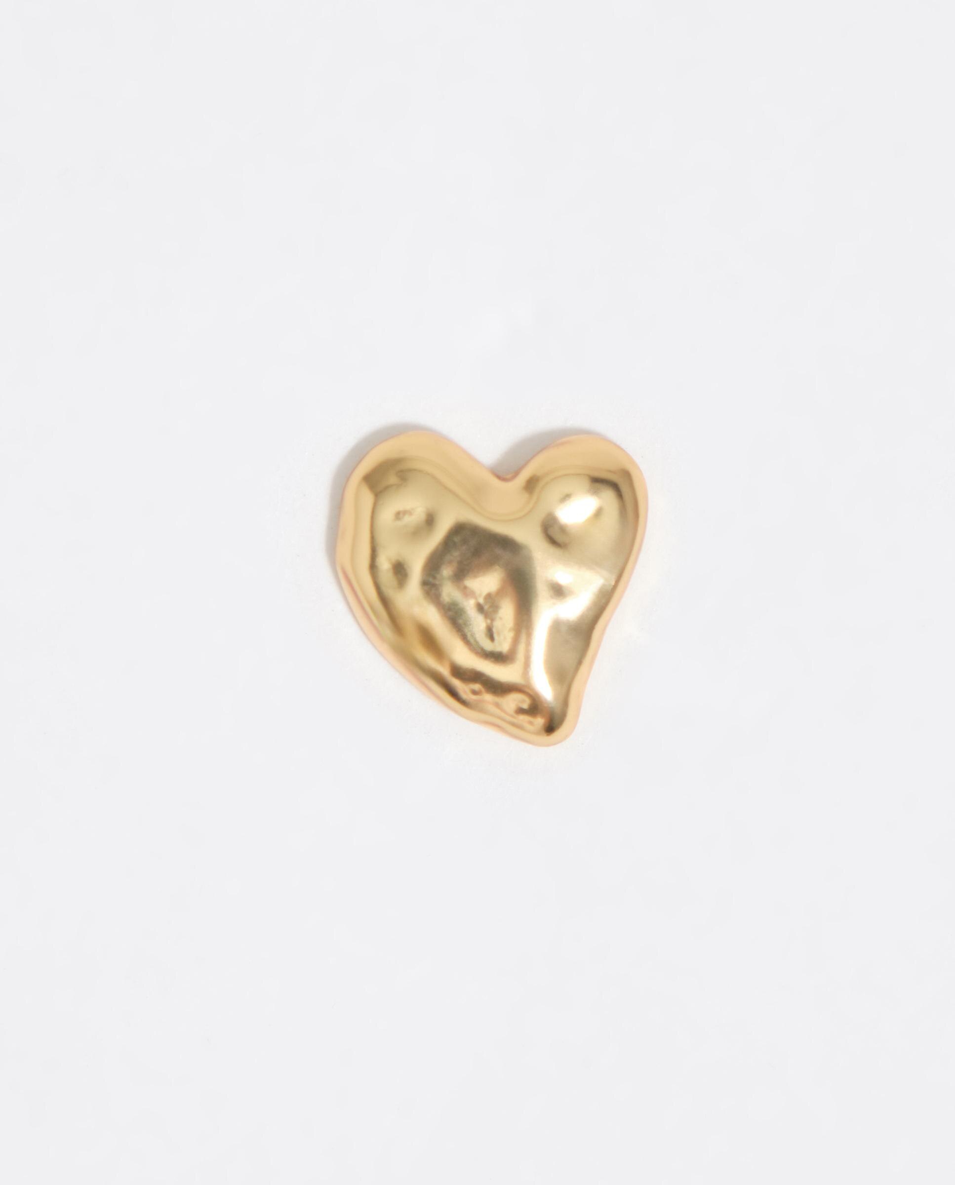 Brincos com Forma de Coração Dourado Dourado-2