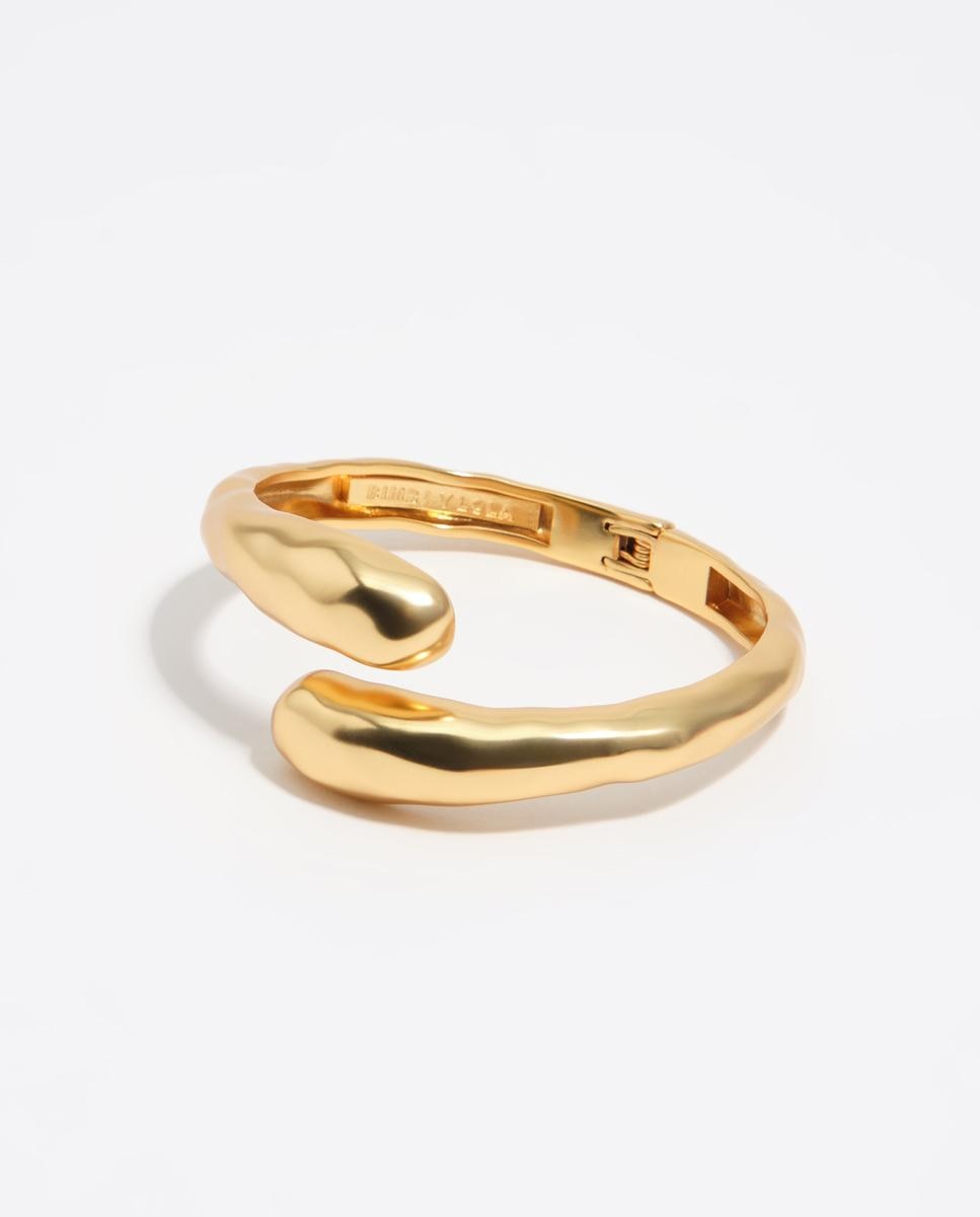 Imagem 0 de Pulseira Rígida de Metal Cruzada