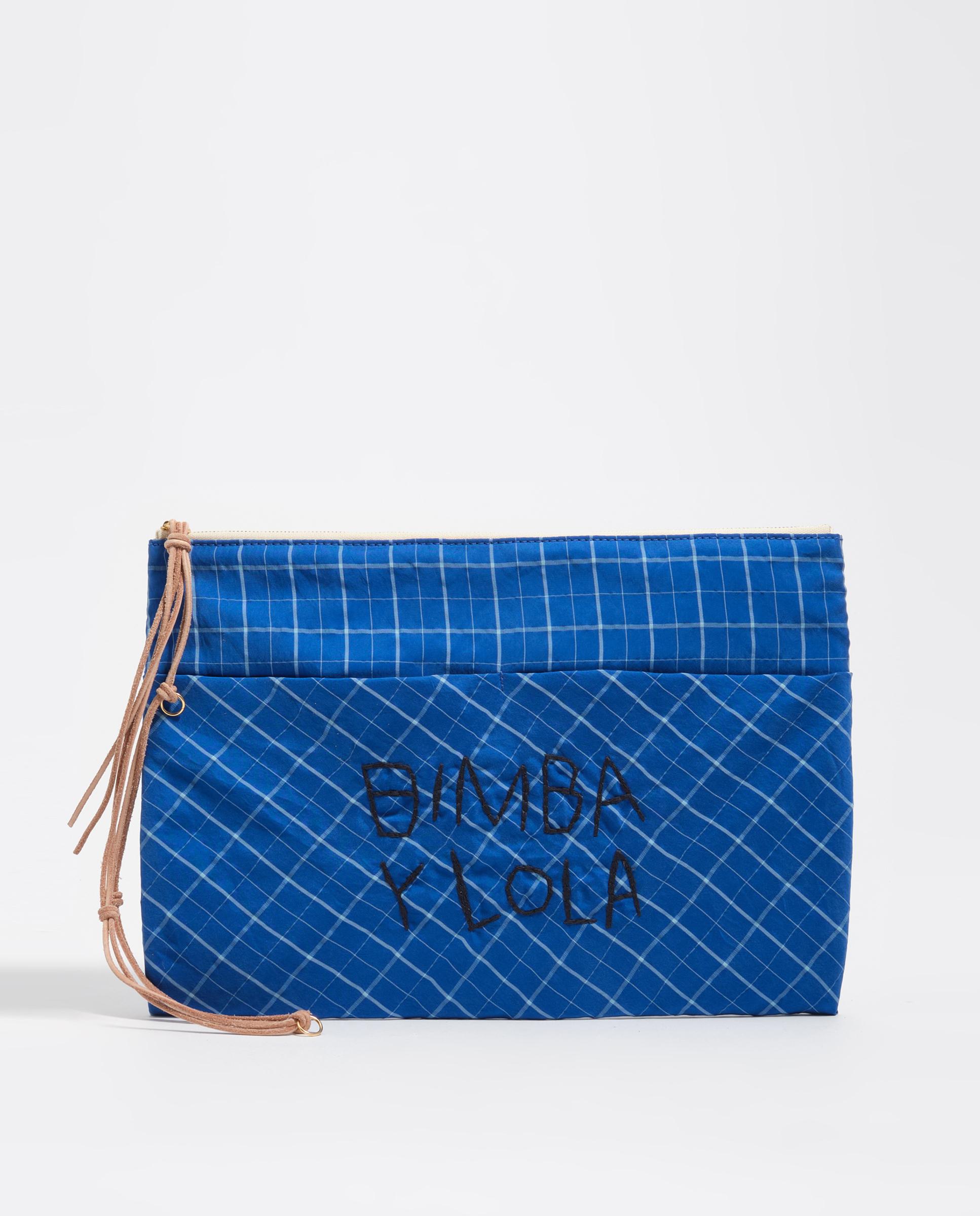 Sobrecremalheira de Mão Às Riscas Azul-elétrico-2