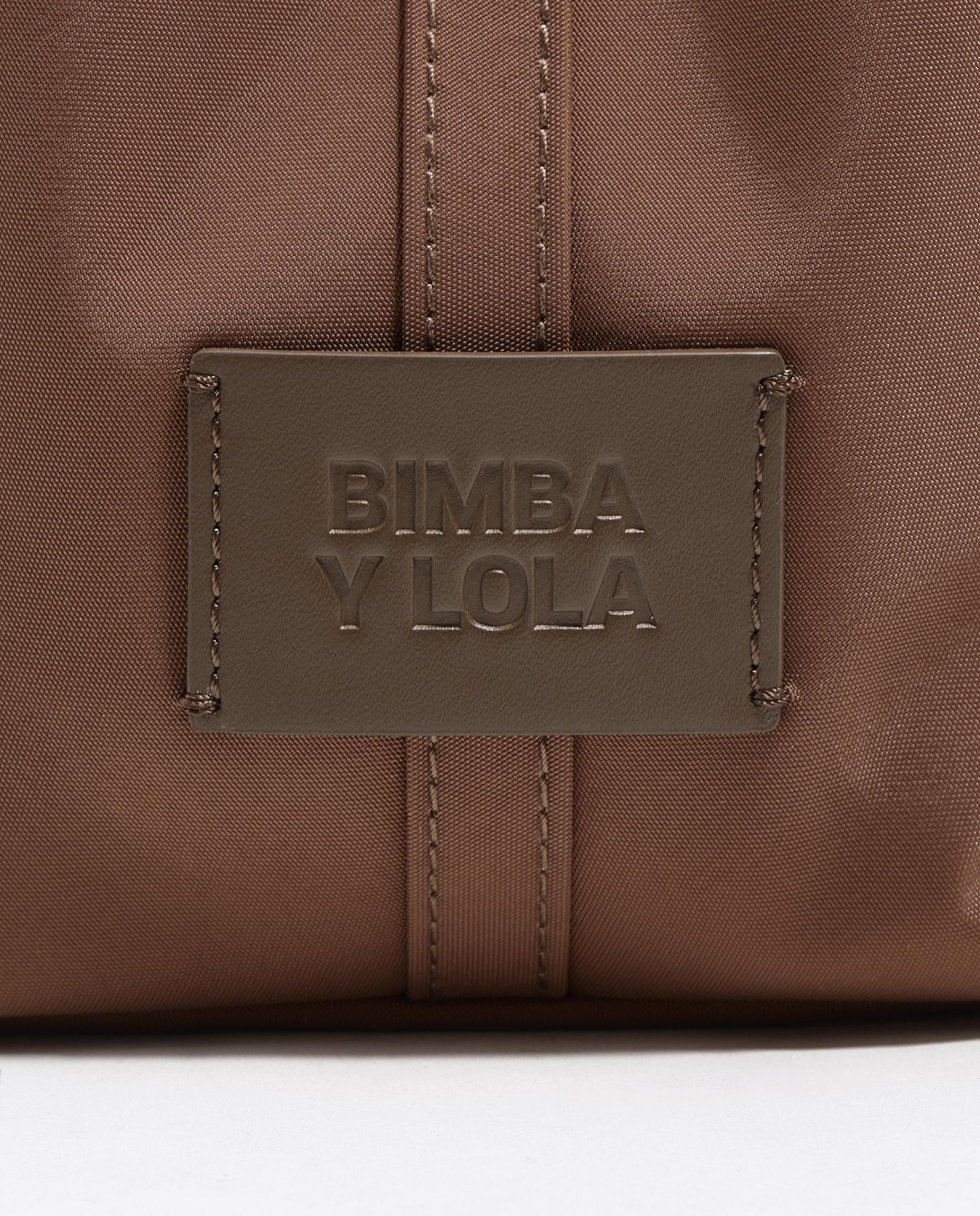 Mala Chihuahua de Mão de Nylon Castanho-5