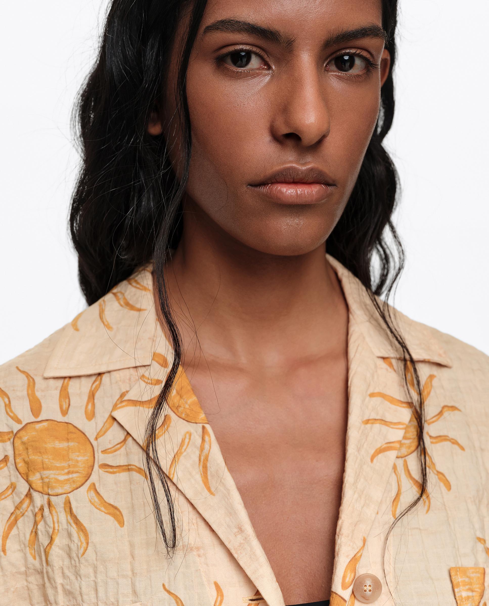 Camisa Oversize Bimba By The South Amarelo-2