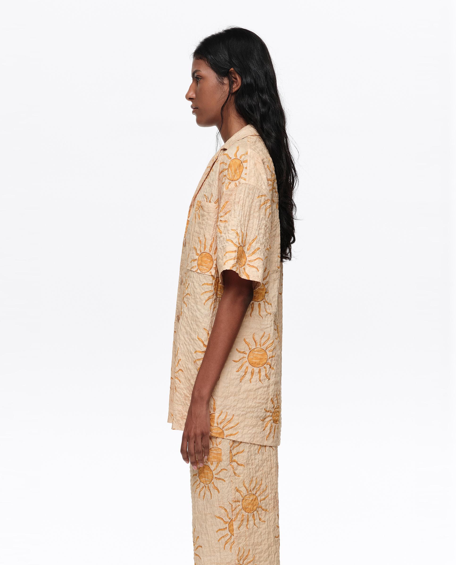 Camisa Oversize Bimba By The South Amarelo-3