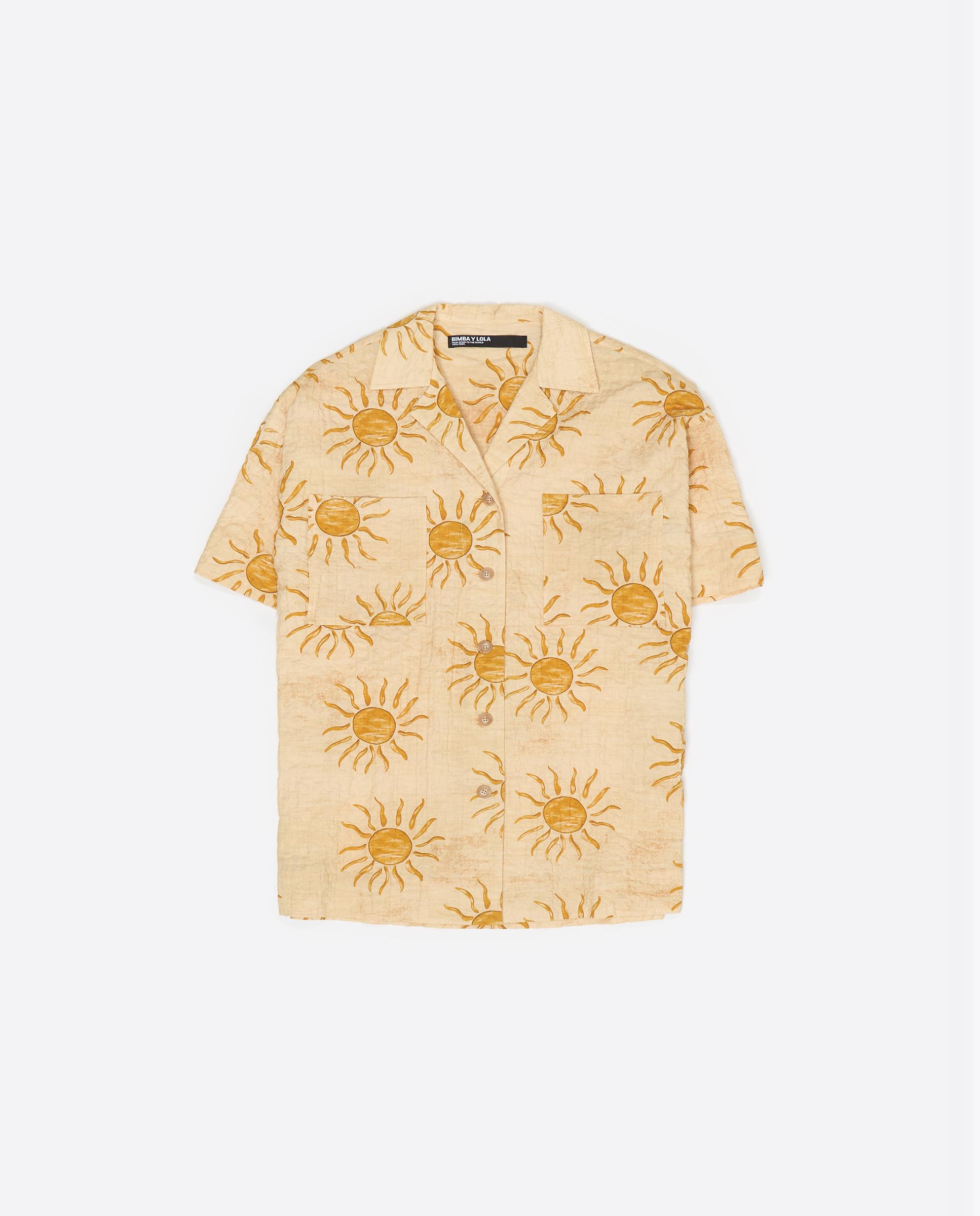 Camisa Oversize Bimba By The South Amarelo-5