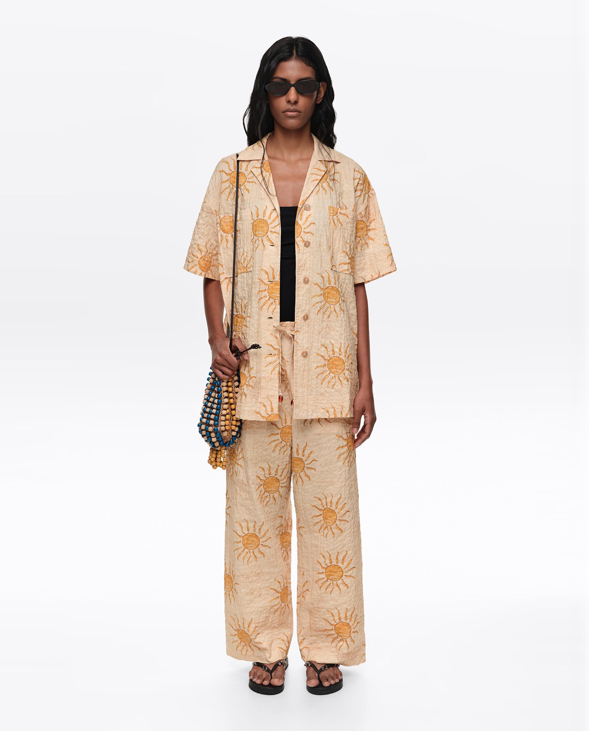 Camisa Oversize Bimba By The South Amarelo-6