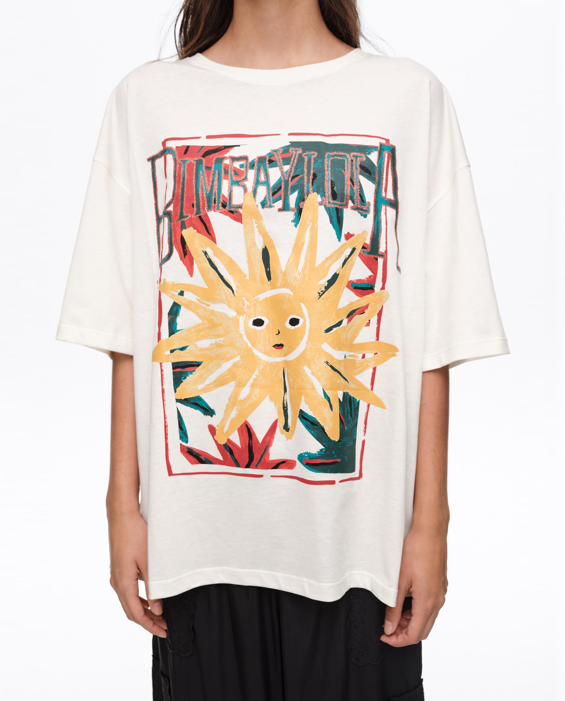 T-shirt de Manga Curta com Logo Sun Natural-2