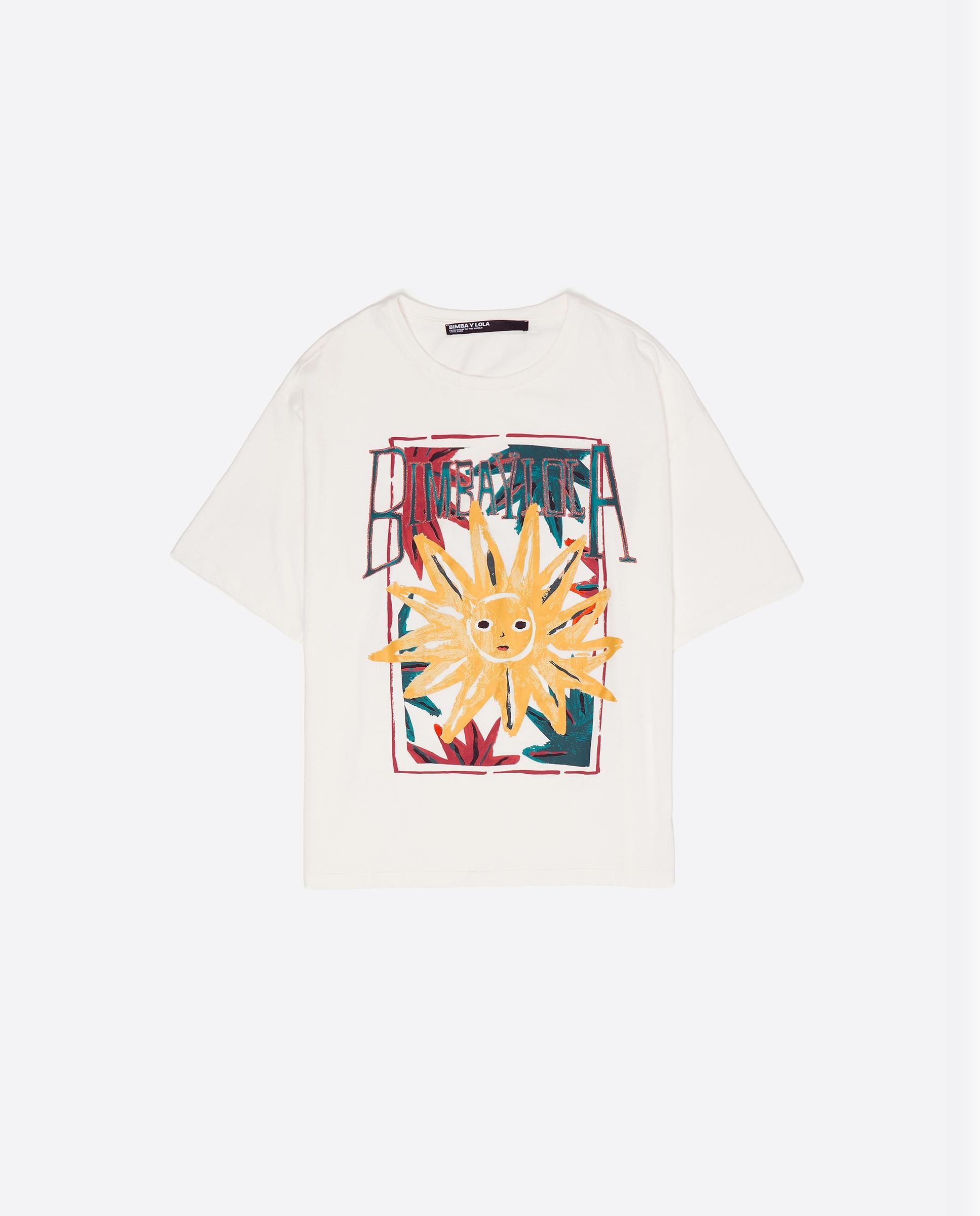 T-shirt de Manga Curta com Logo Sun Natural-6