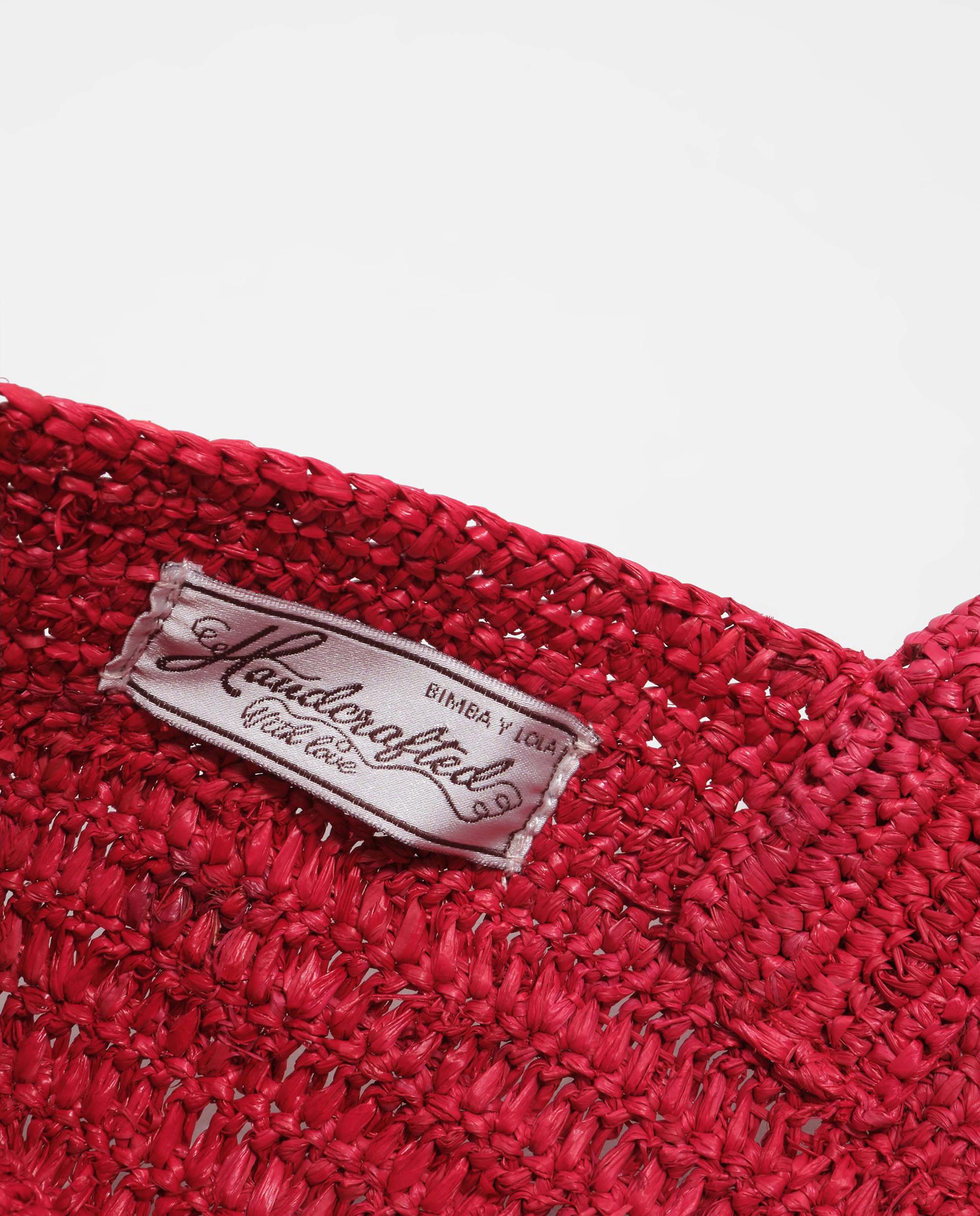 Mala Entrançada Grande Vermelho-6