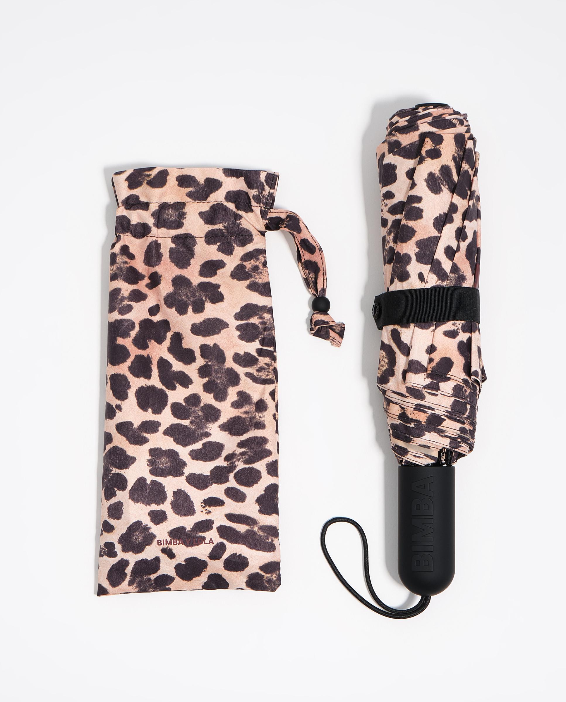 Guarda-chuva Automático Estampado Leopardo Natural-3
