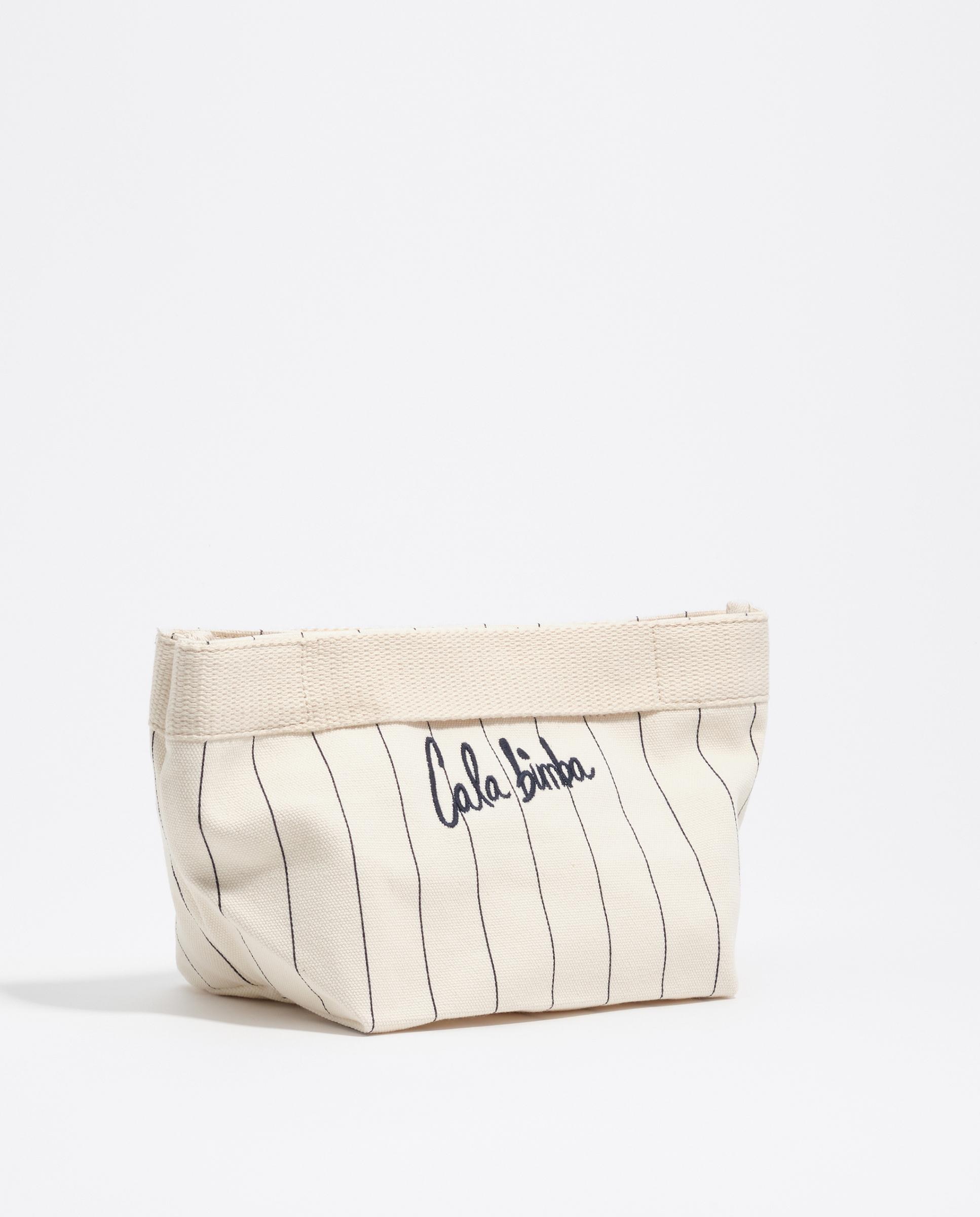 Necessaire Grande de Algodão Branco-marfim-2
