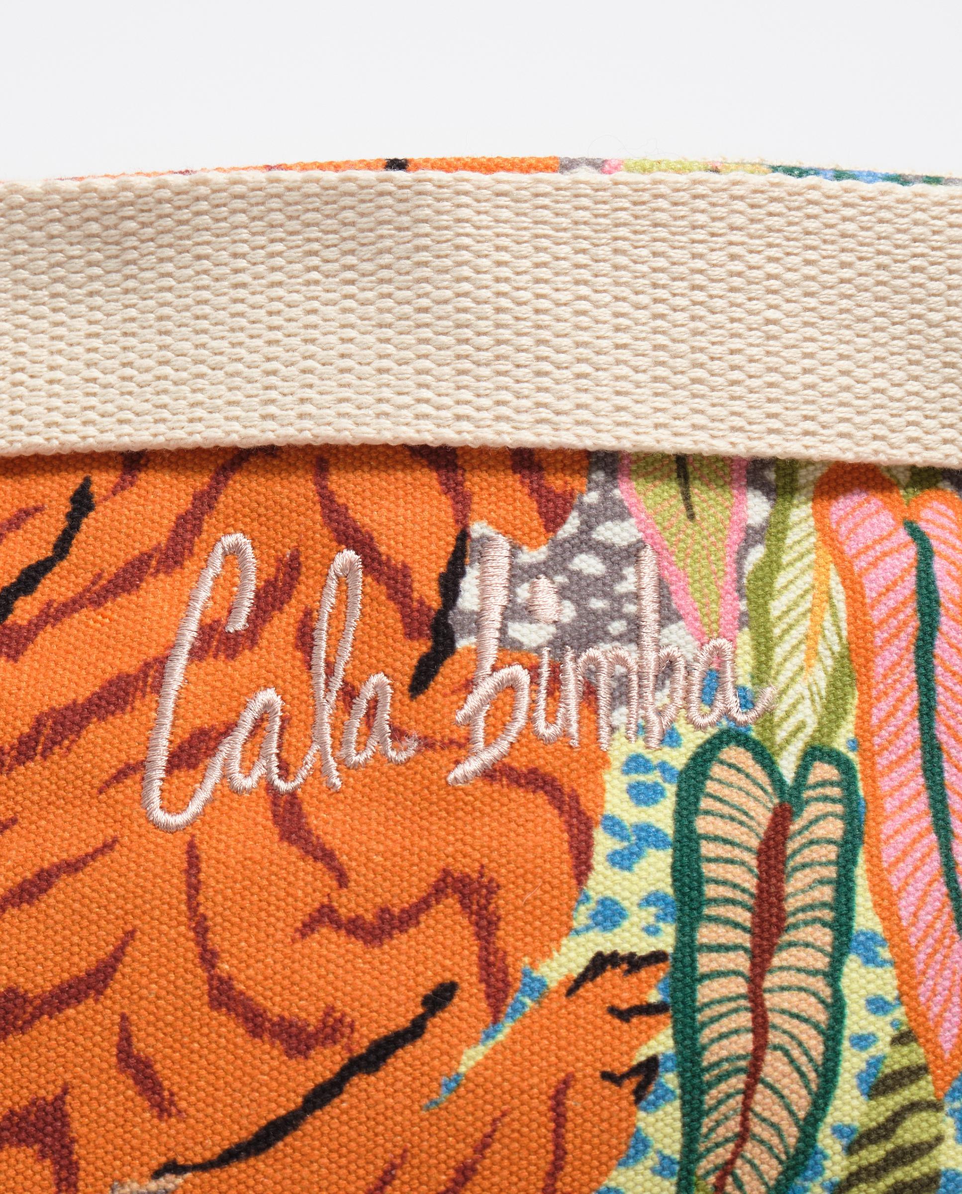 Necessaire de Praia Grande em Algodão Wild Natural-3