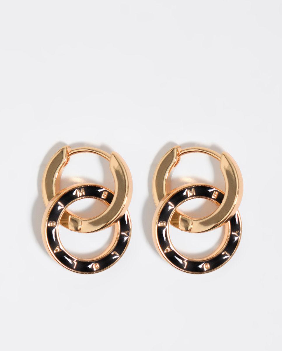 Imagem 0 de Brincos Duplo Aro com Logo