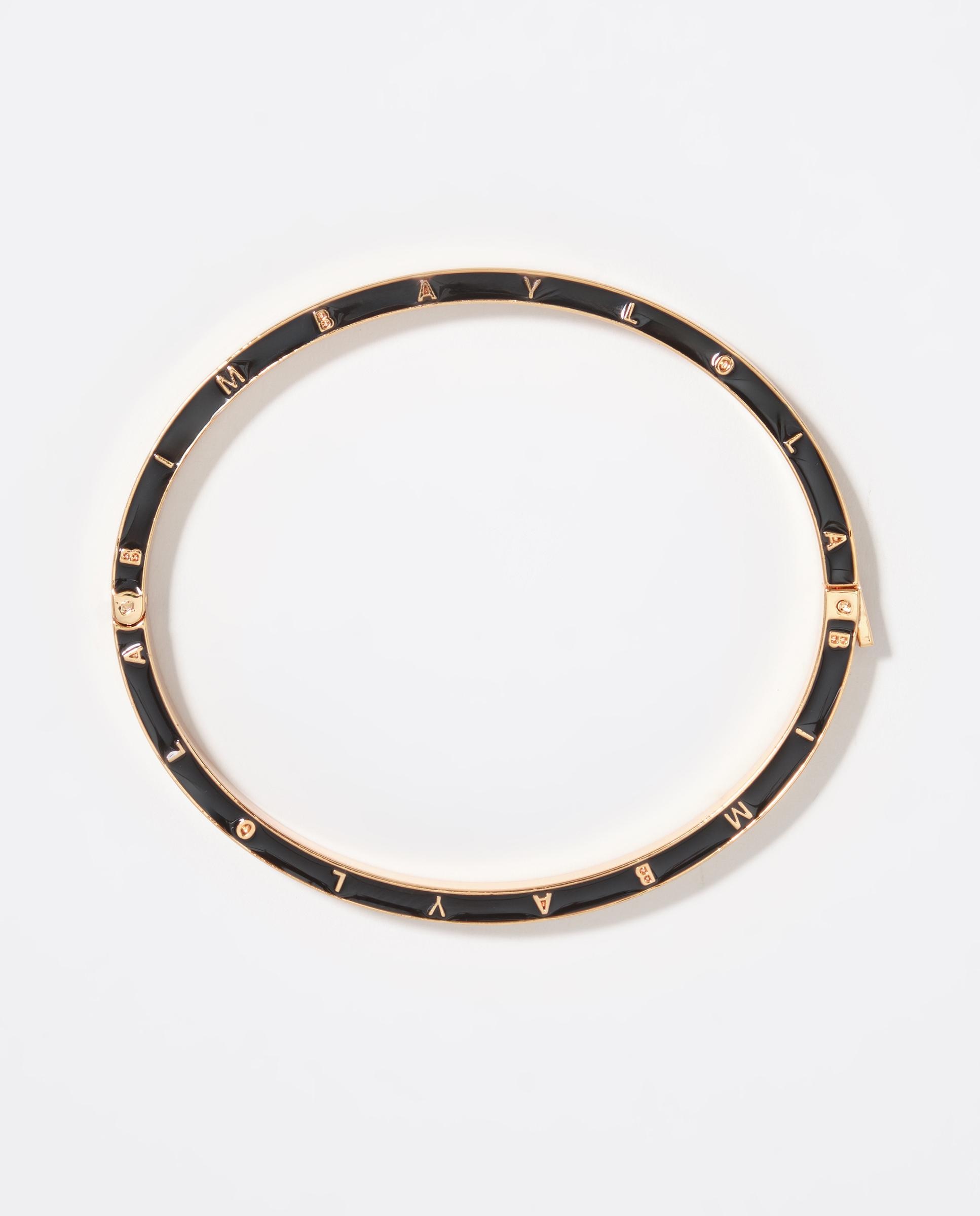 Pulseira Dobradiça com Logo Castanho-escuro-4