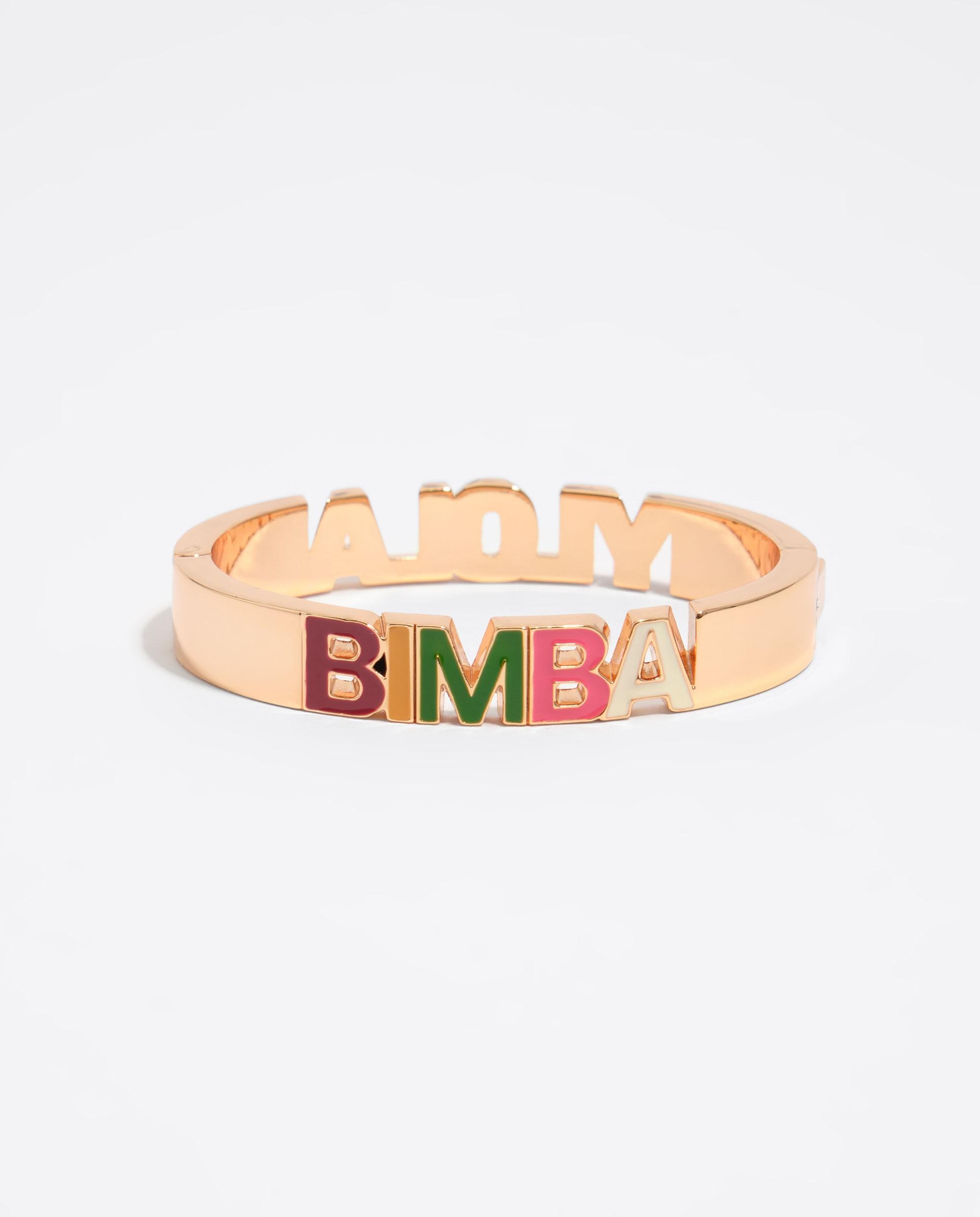 Pulseira Dobradiça com Logo Dourado-2