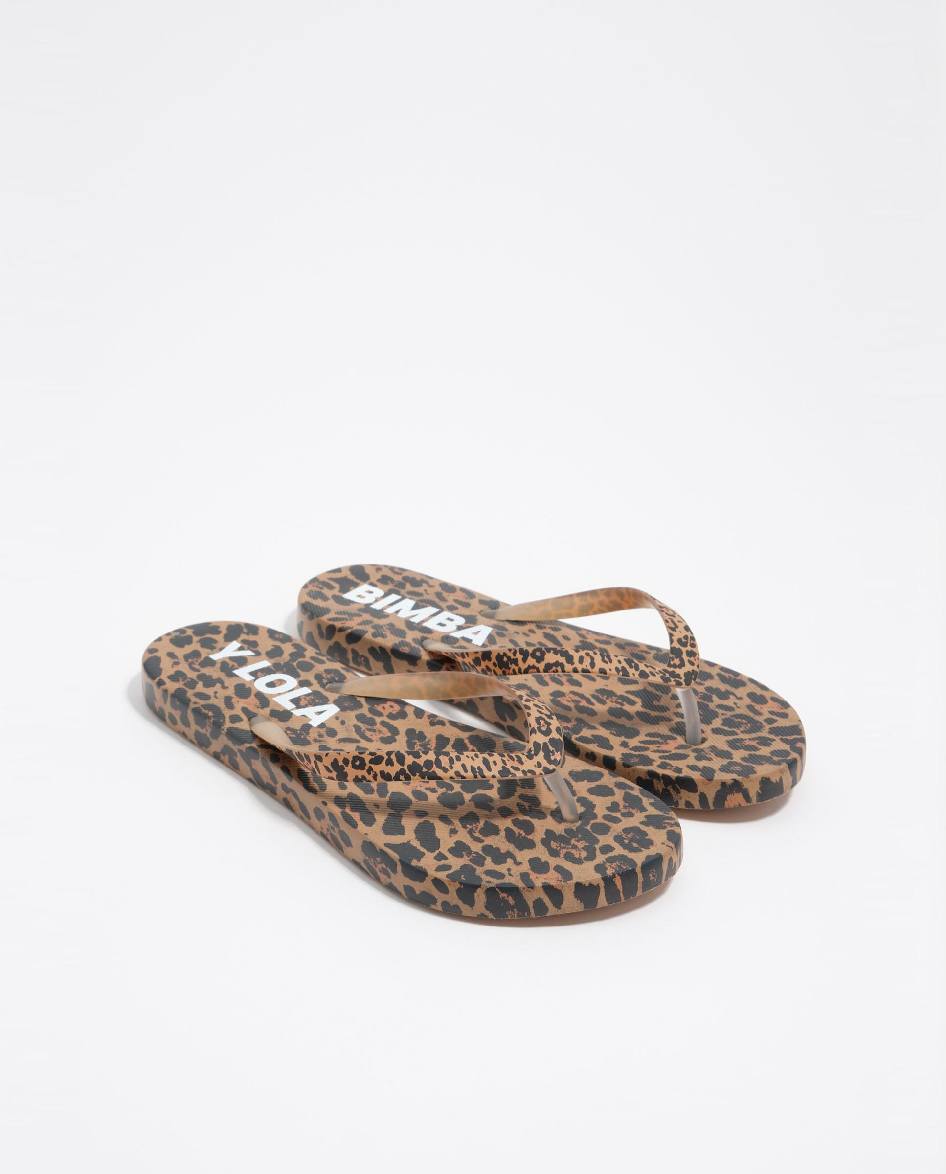 Chinelos Flip Flop Leopard Natural-2