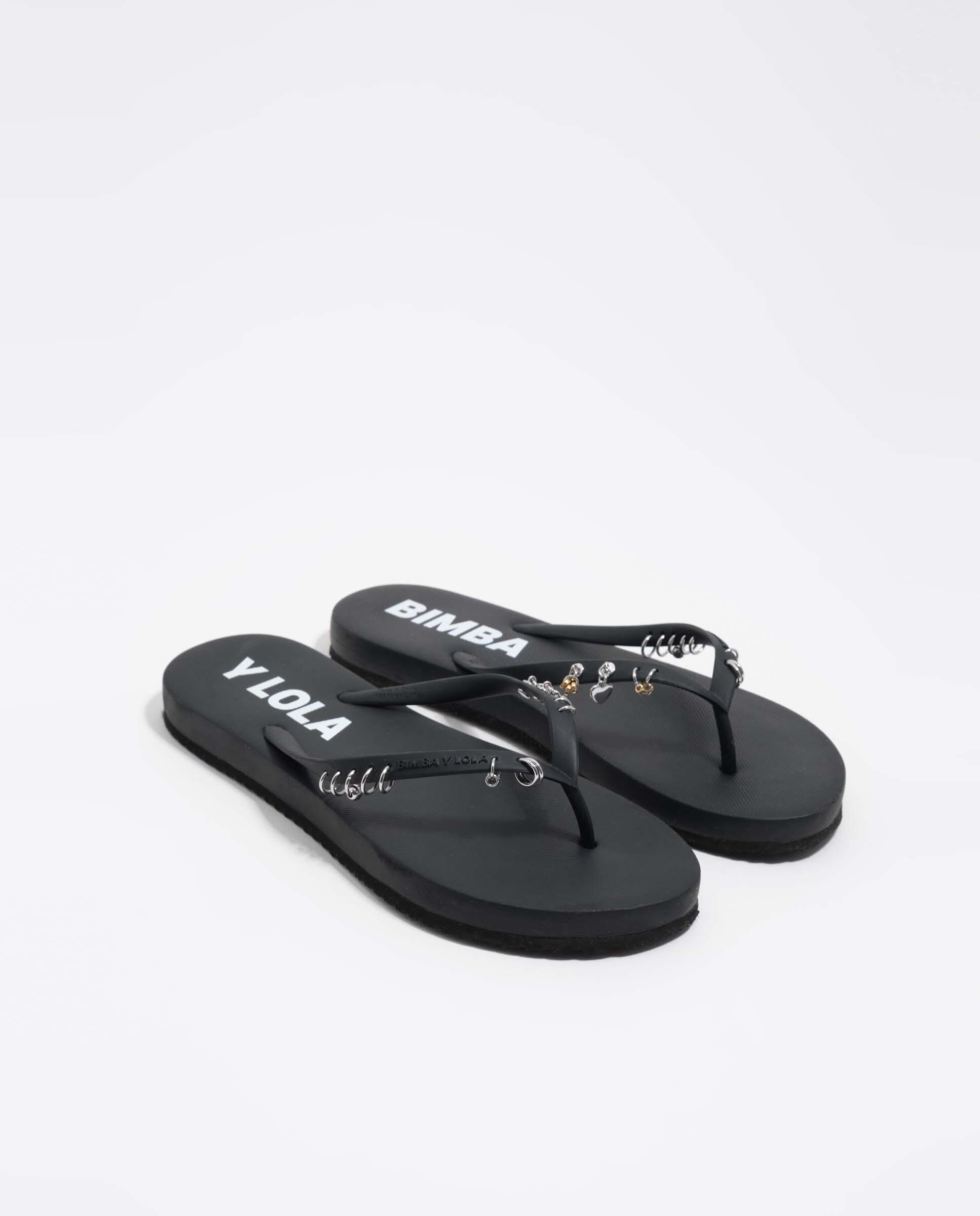Chinelos Flip Flop Piercings Preto-3