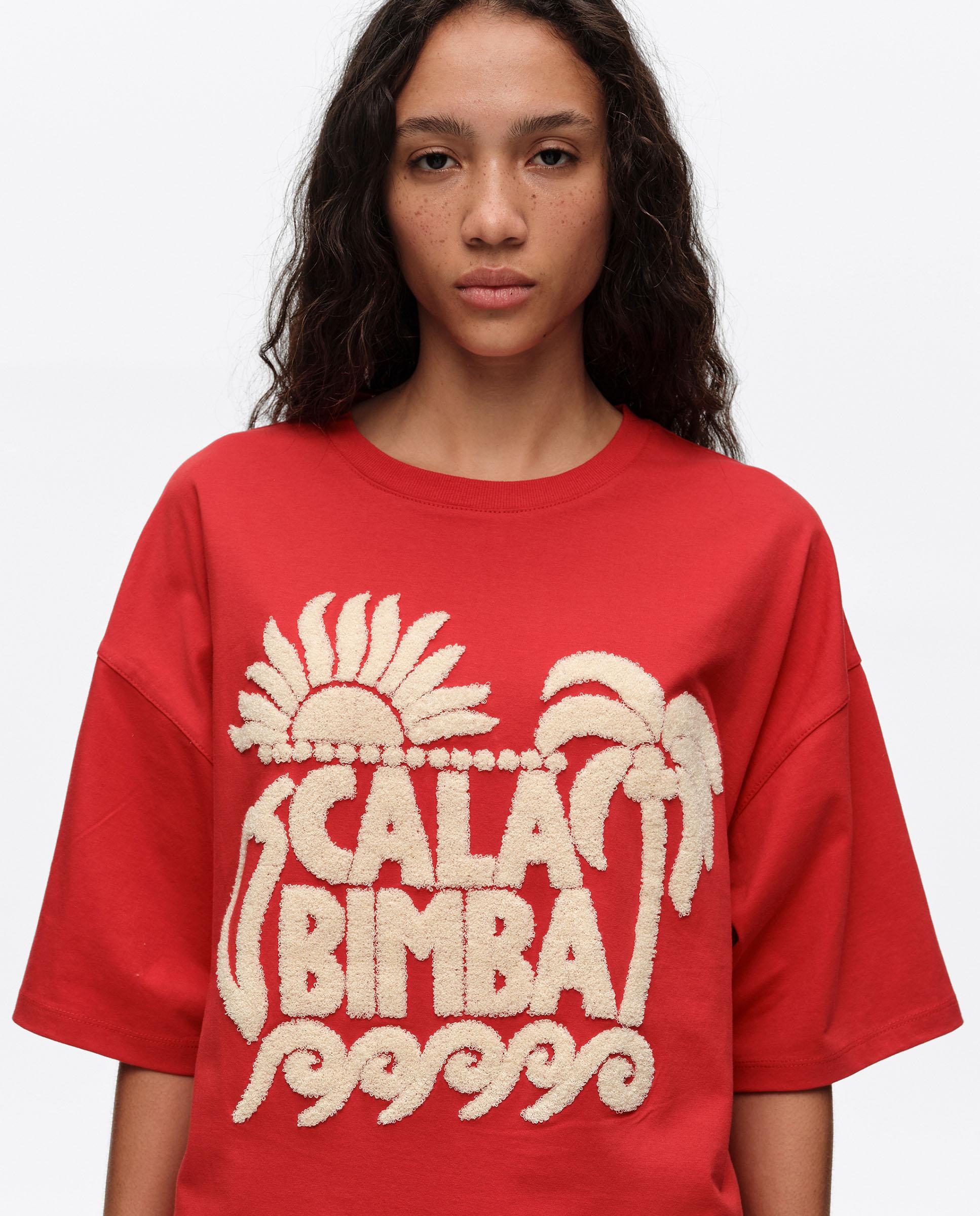T-shirt com Logo Toalha Vermelho-2