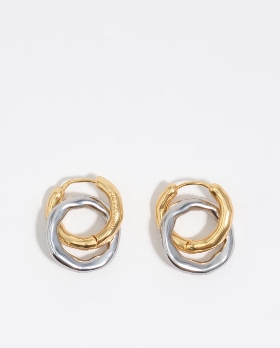 Imagem 0 de Brincos de Aro Duplo com Textura