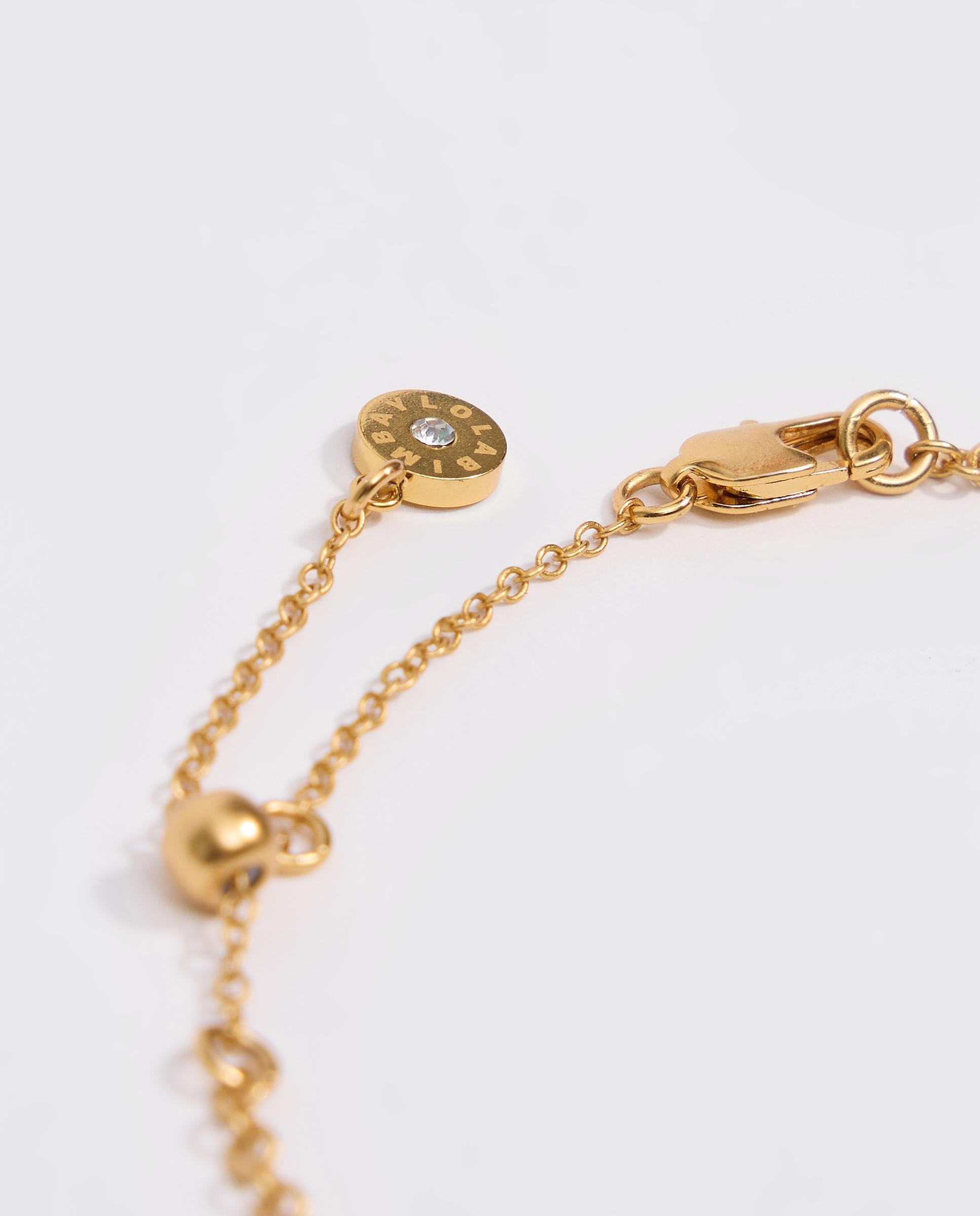 Colar Peixe e Búzios Dourado Envelhecido Azul-3