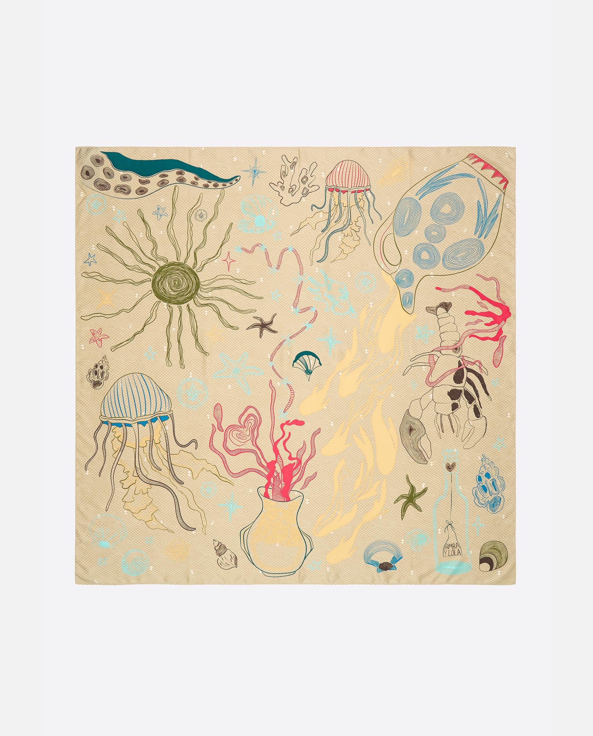 Imagem 0 de Écharpe com Motivos Marinhos