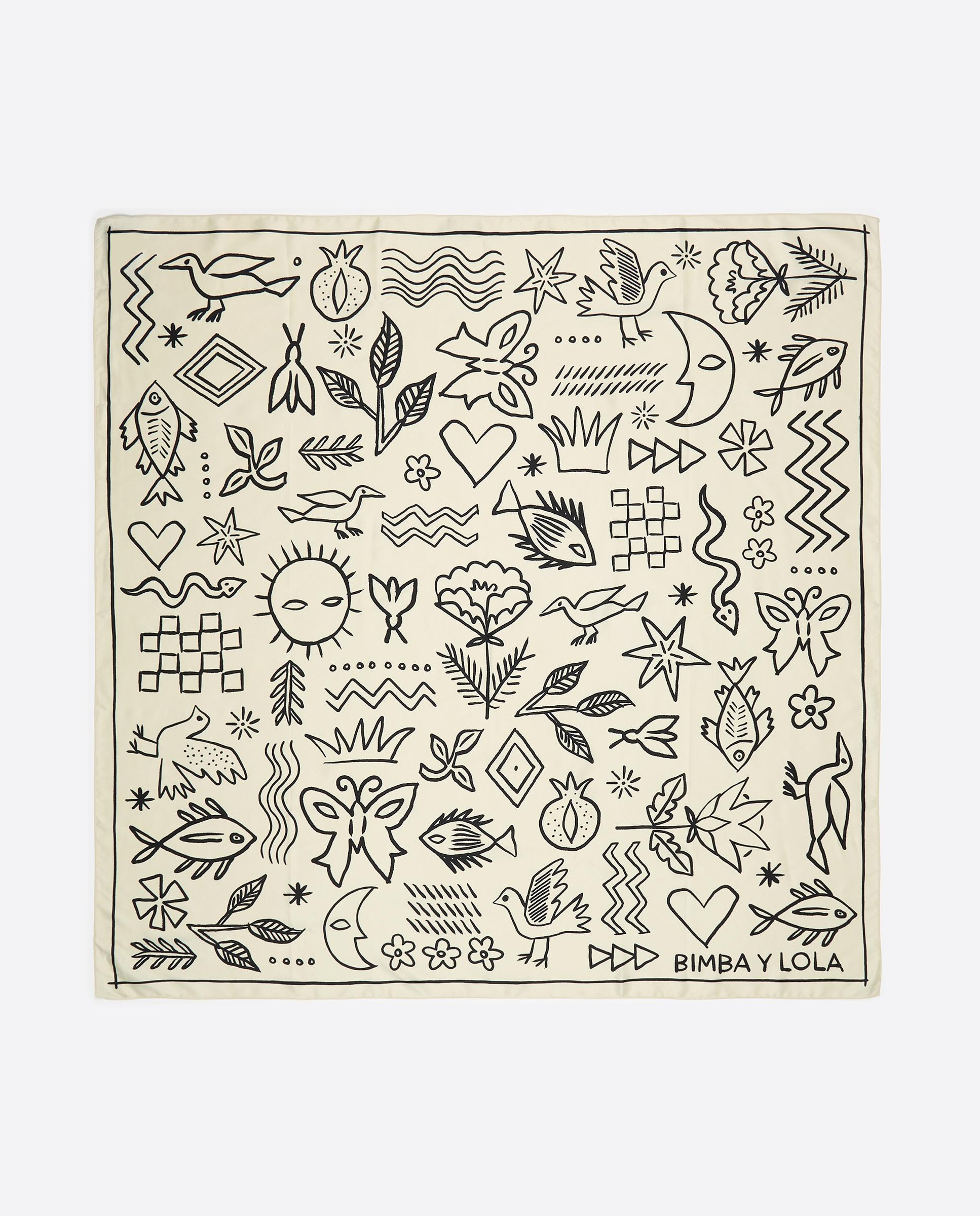 Imagem 0 de Lenço com Motivos Sketch