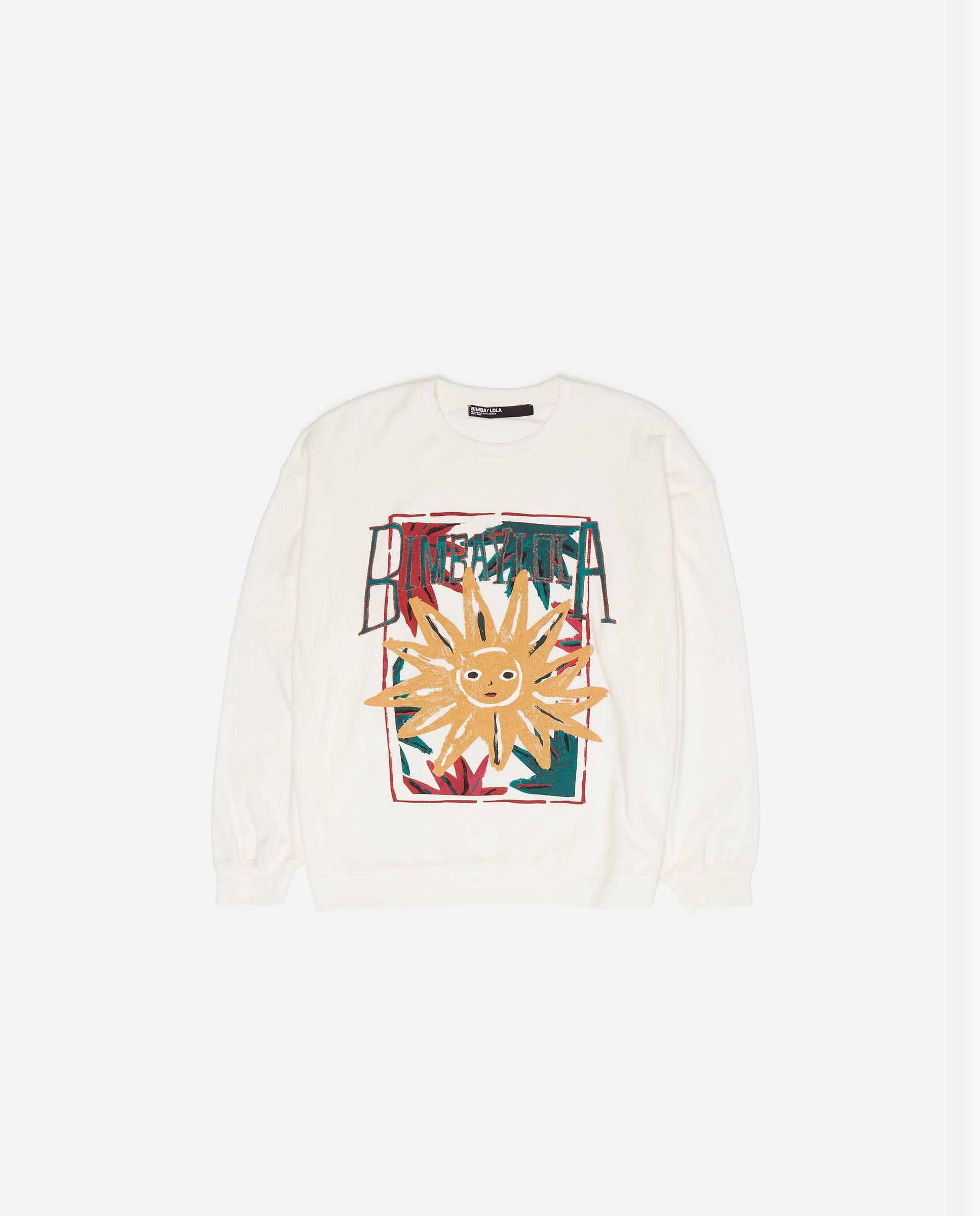 Sweatshirt com Logo Branco-6
