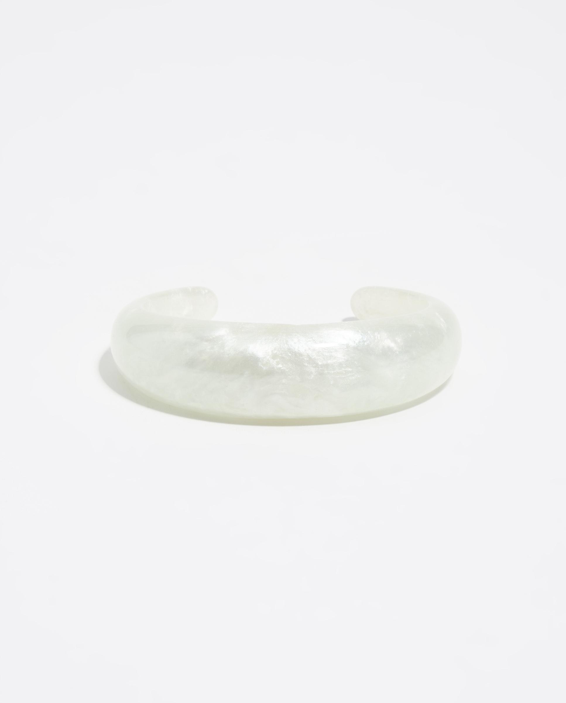 Pulseira de Resina Efeito Branco-2
