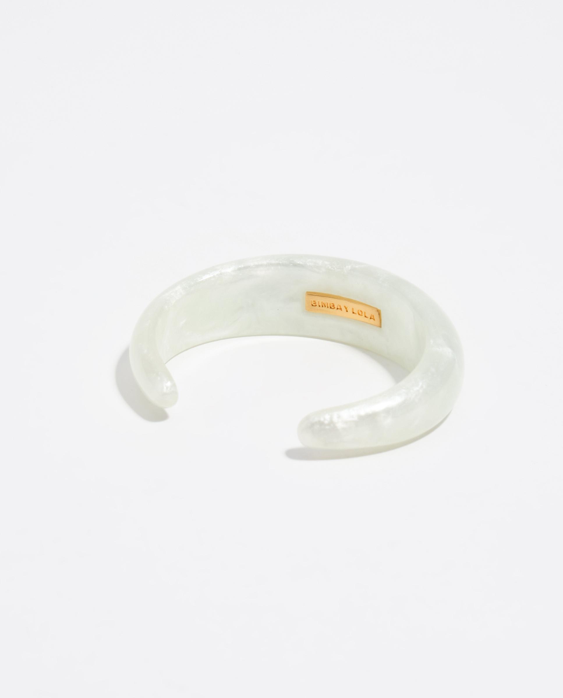 Pulseira de Resina Efeito Branco-3