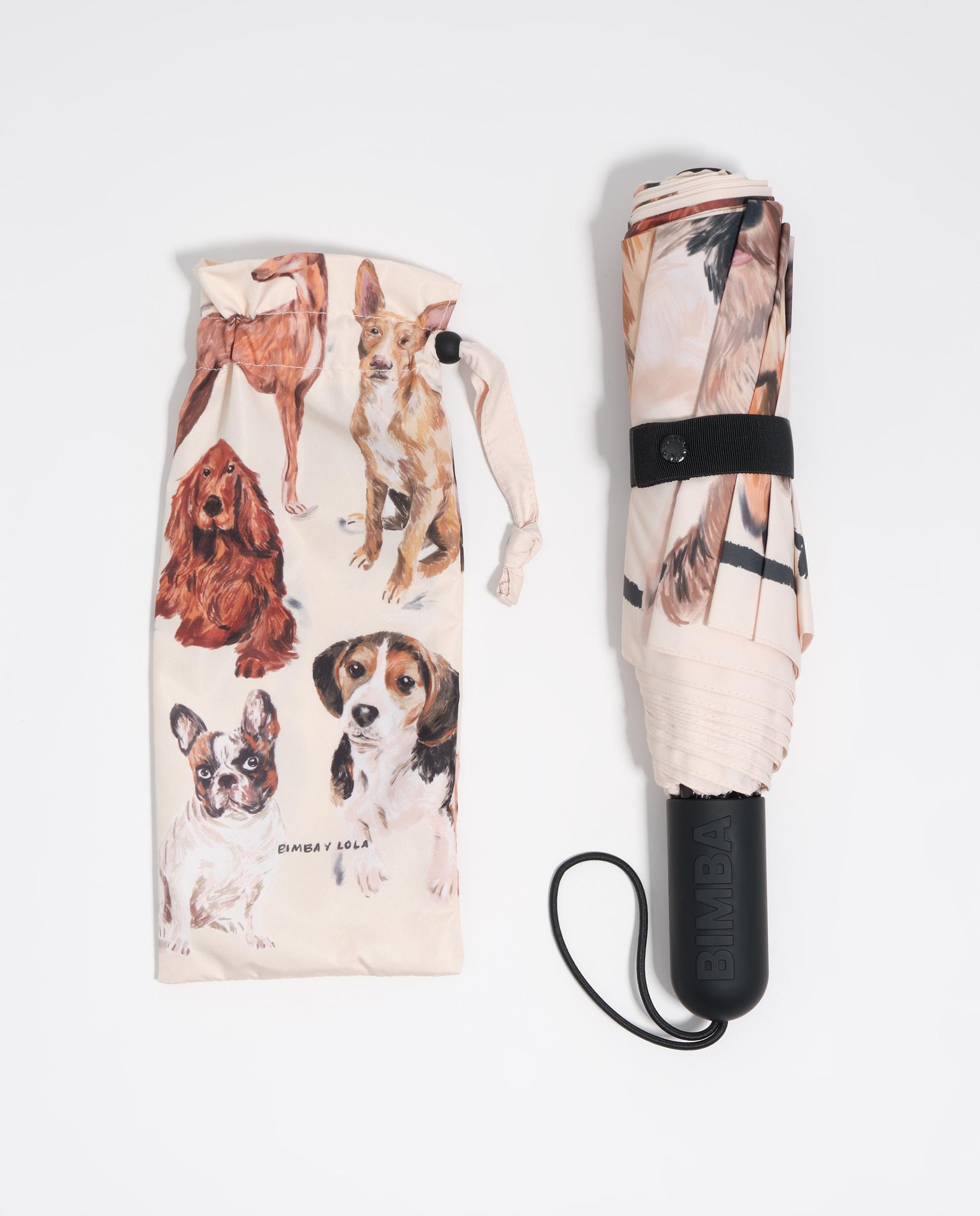 Guarda-chuva com Estampado de Cães Multicolor-3