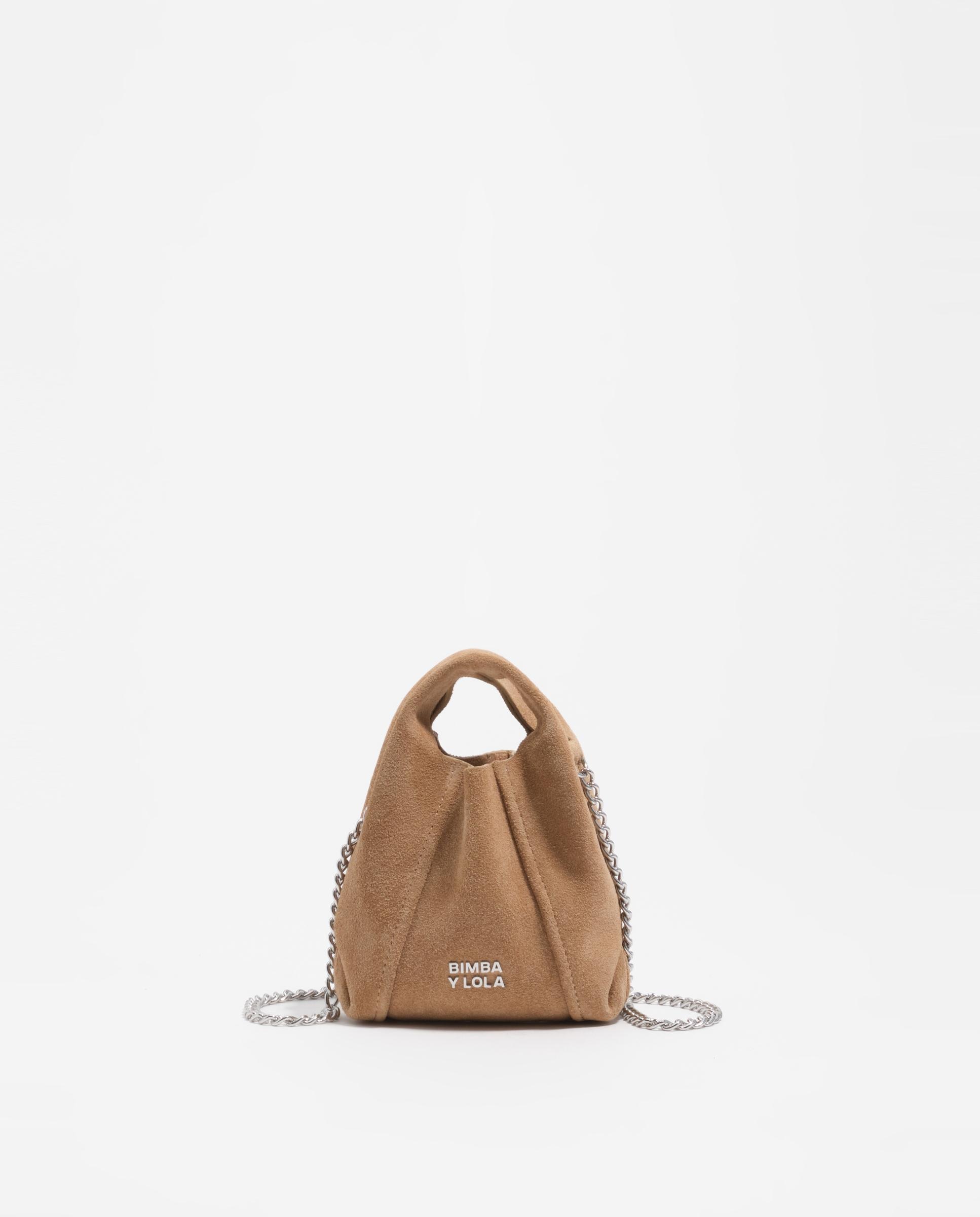 Imagem 0 de Mala a Tiracolo em Pele 100% com Alça de Corrente e Logo