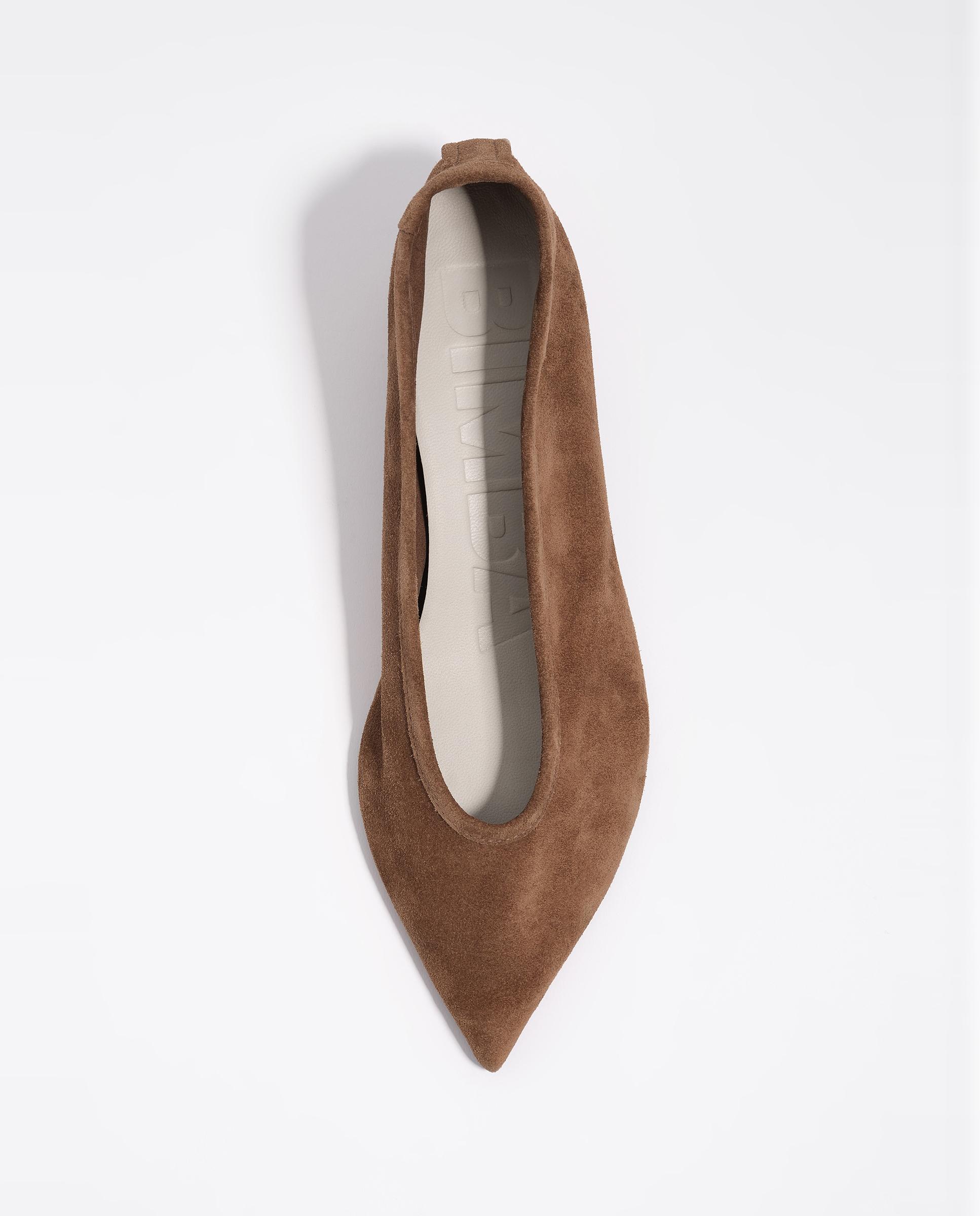 Sapatos de Salto em Camurça de Salto Médio Taupe-5