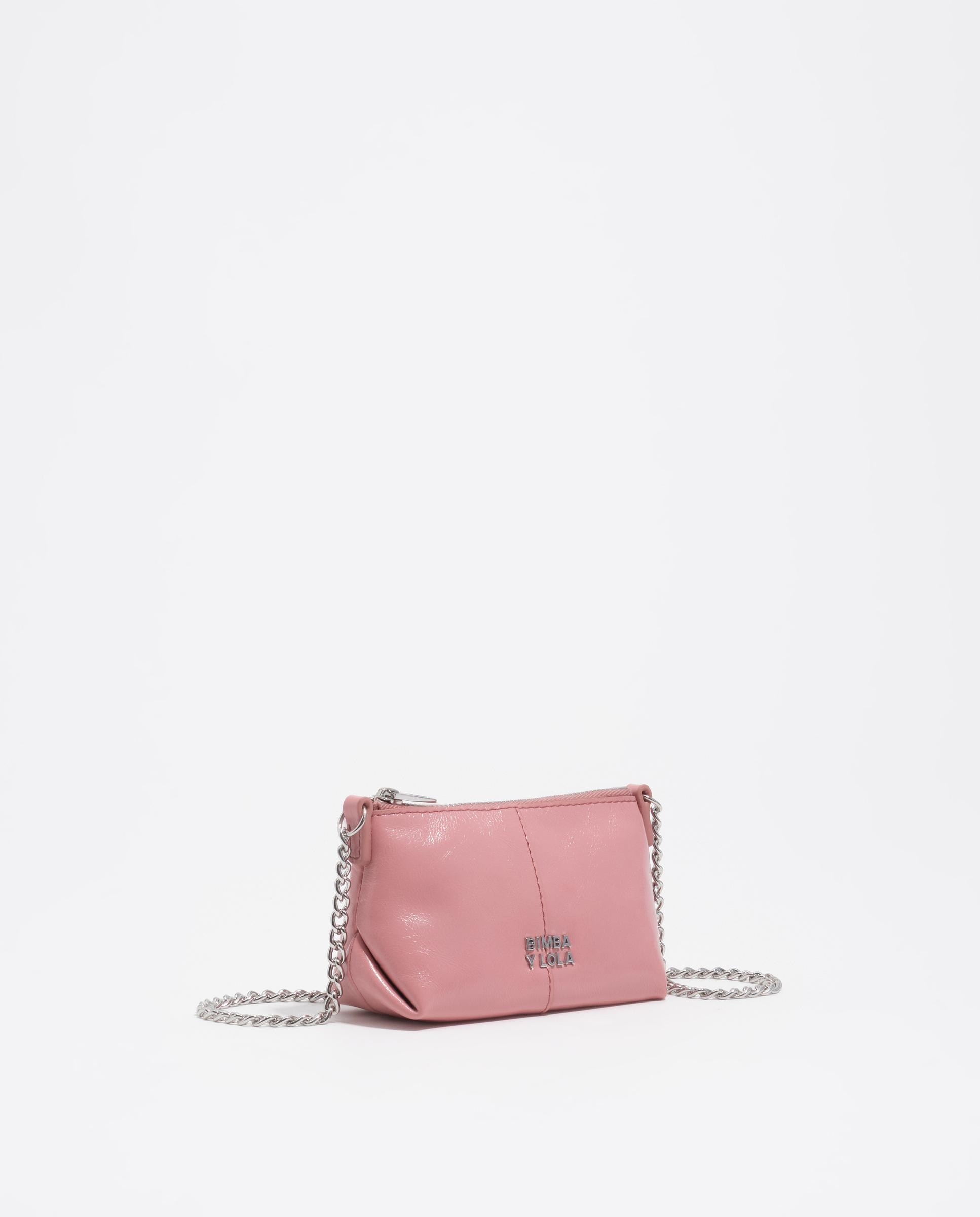 Imagem 0 de Mala a Tiracolo Micro de Pele com Alça de Corrente