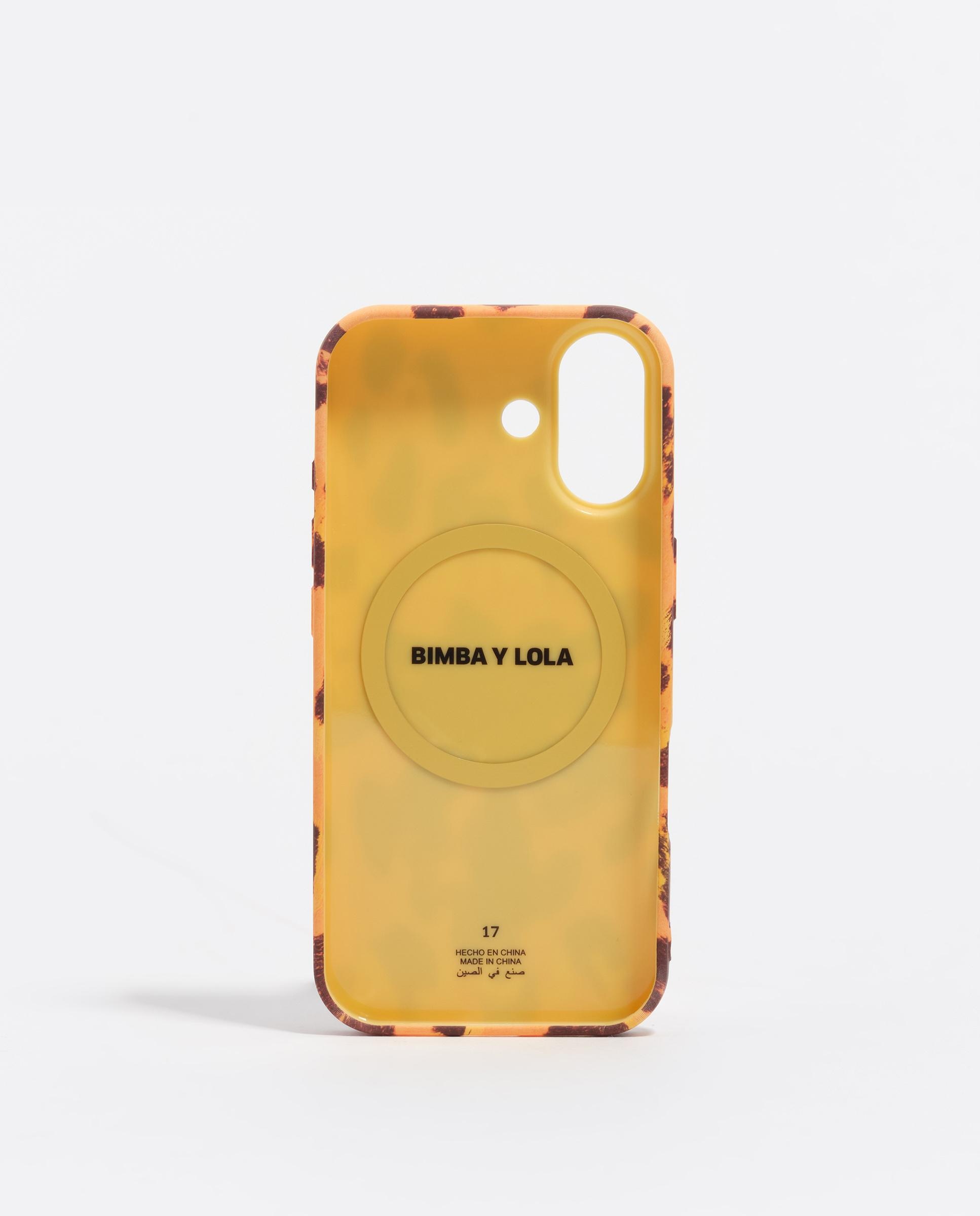 Capa para Telemóvel Iphone 17 Palmeira Amarelo / Preto-2