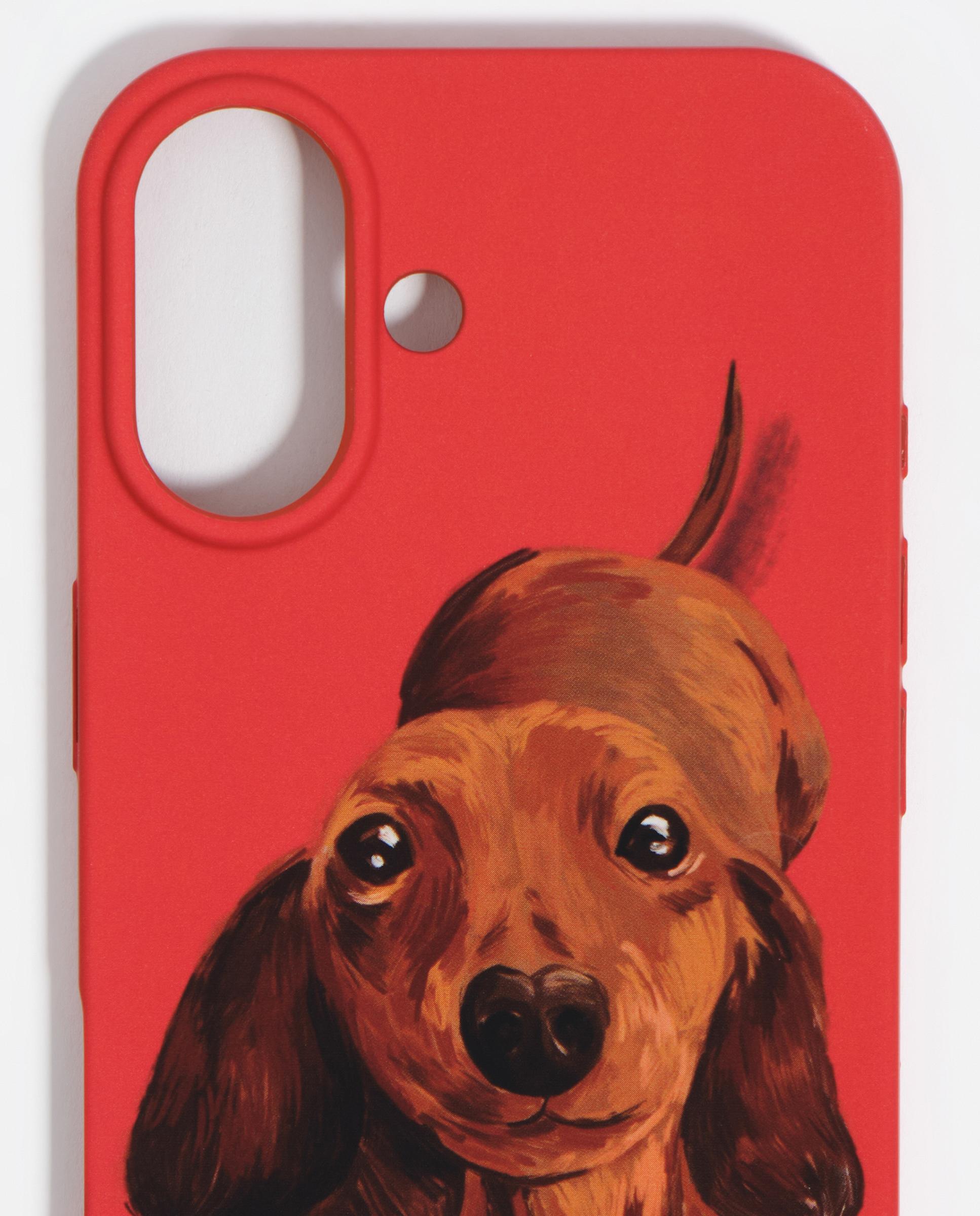 Capa Rígida Iphone 16 Teckel Vermelho-2