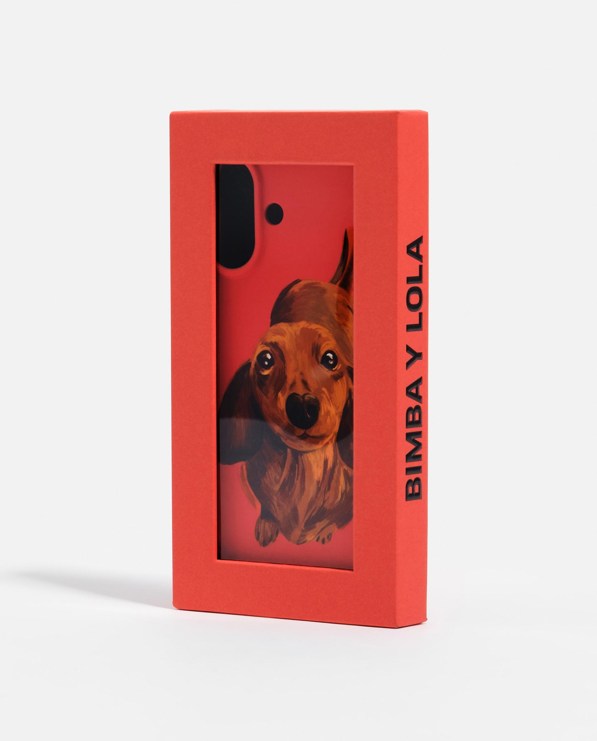 Capa Rígida Iphone 16 Teckel Vermelho-3