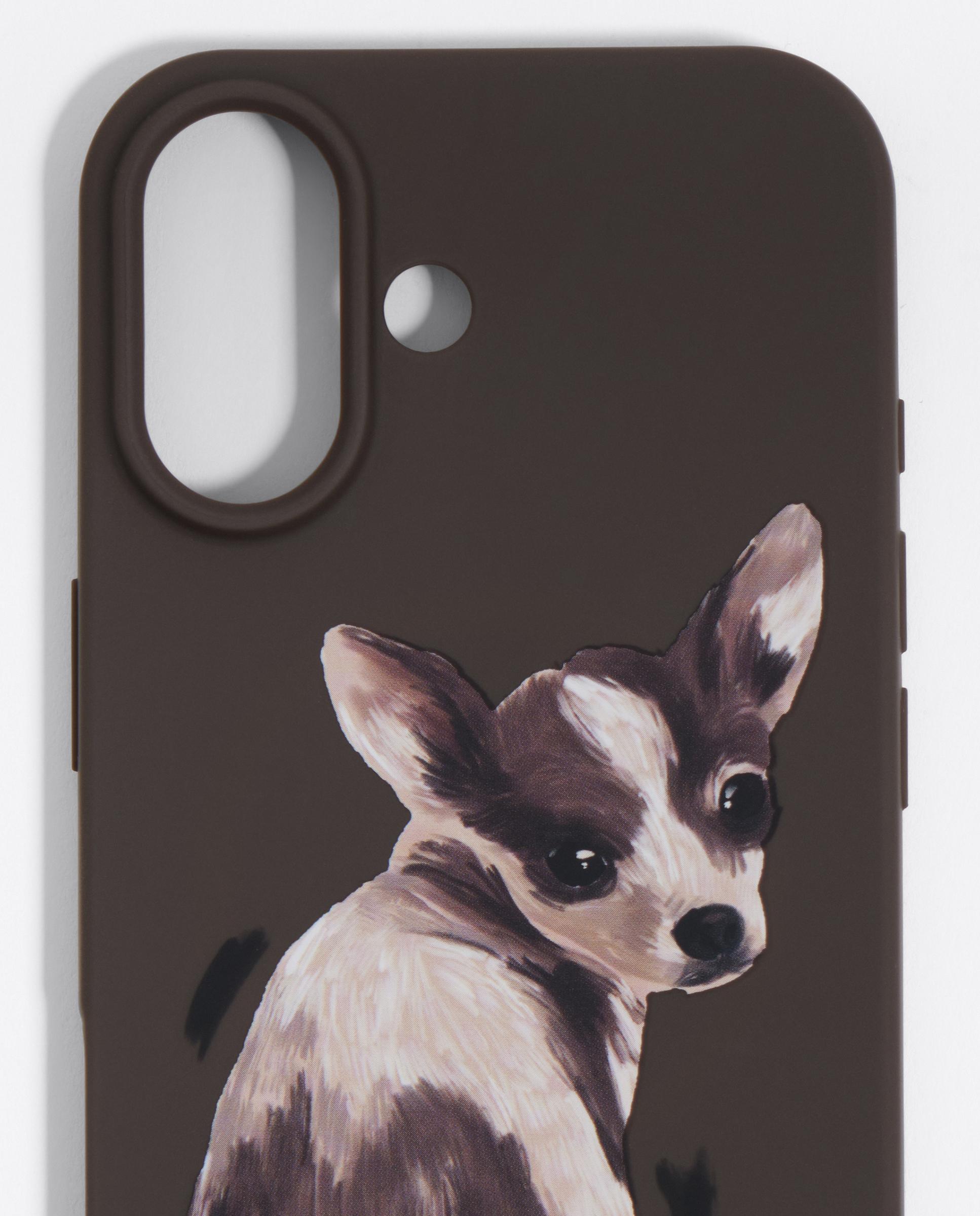 Funda Rígida Iphone 17 com Chihuahua Castanho-2