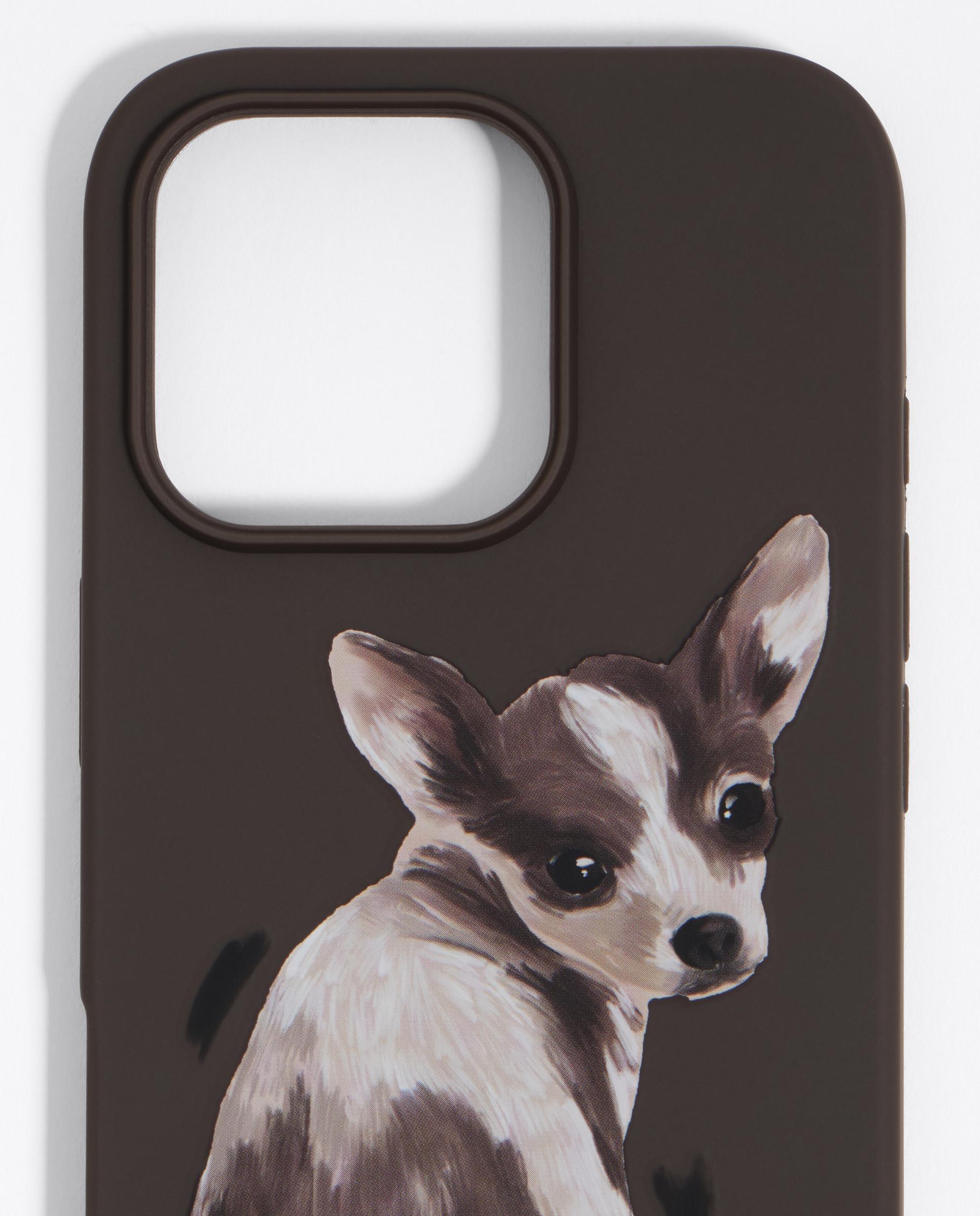 Capa Rígida Iphone 16 Pro com Chihuahua Castanho-2