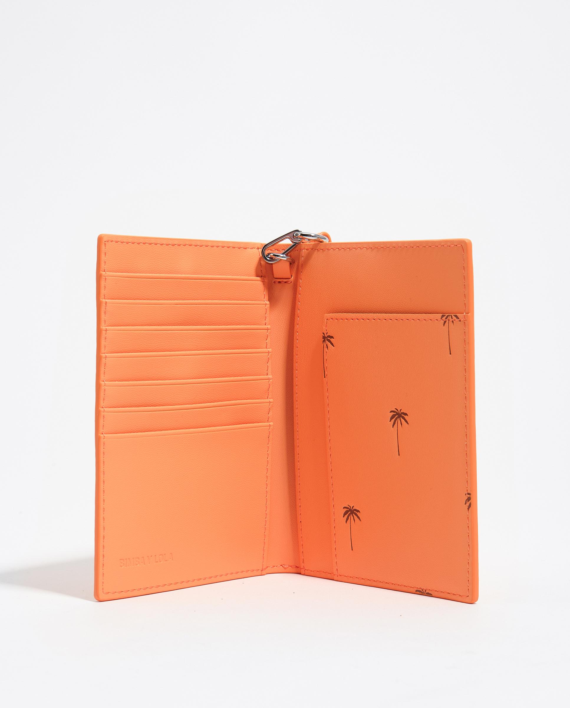 Capa para Passaporte de Pele Laranja-3