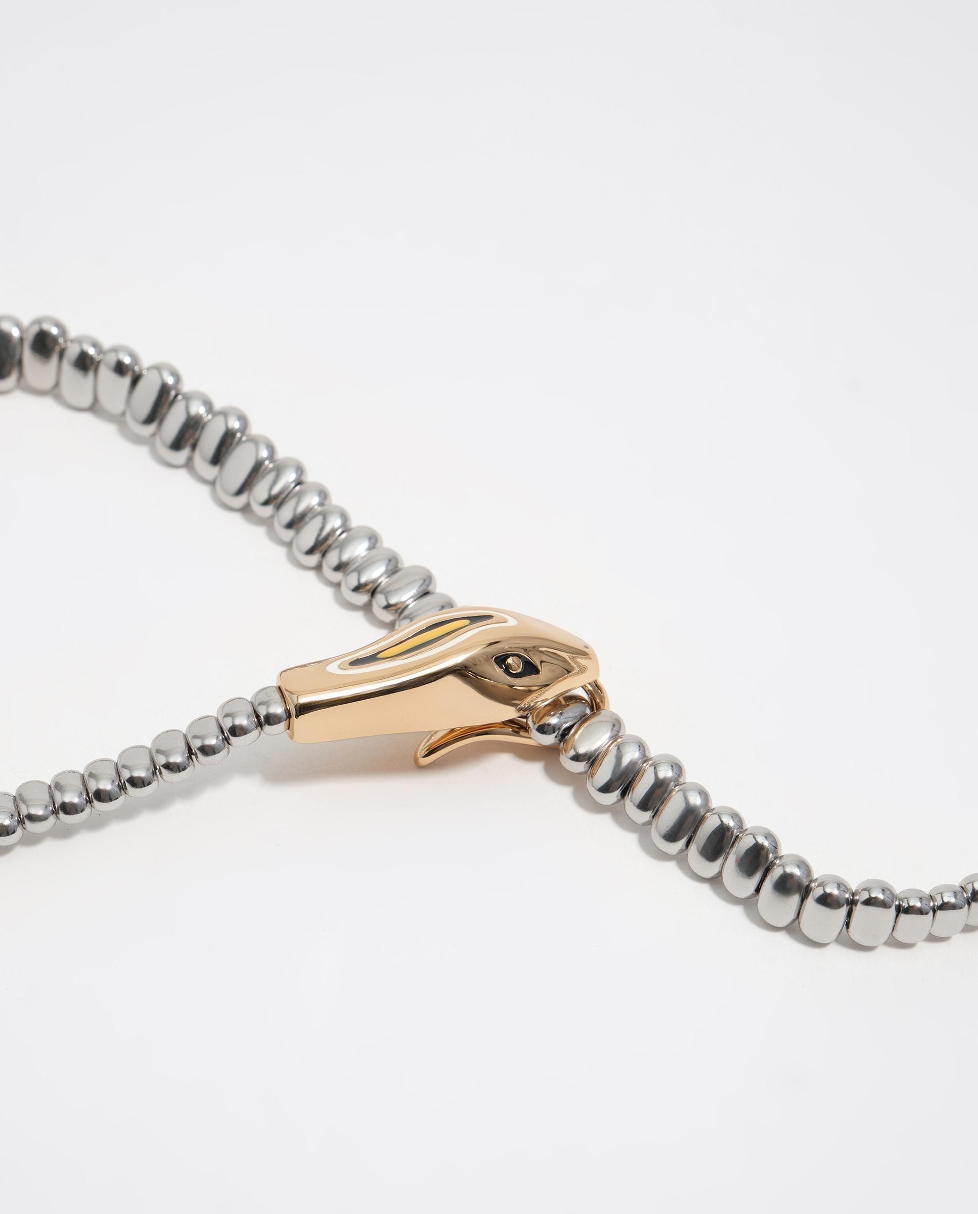 Colar em Forma de Serpente Ouro / Prata-2